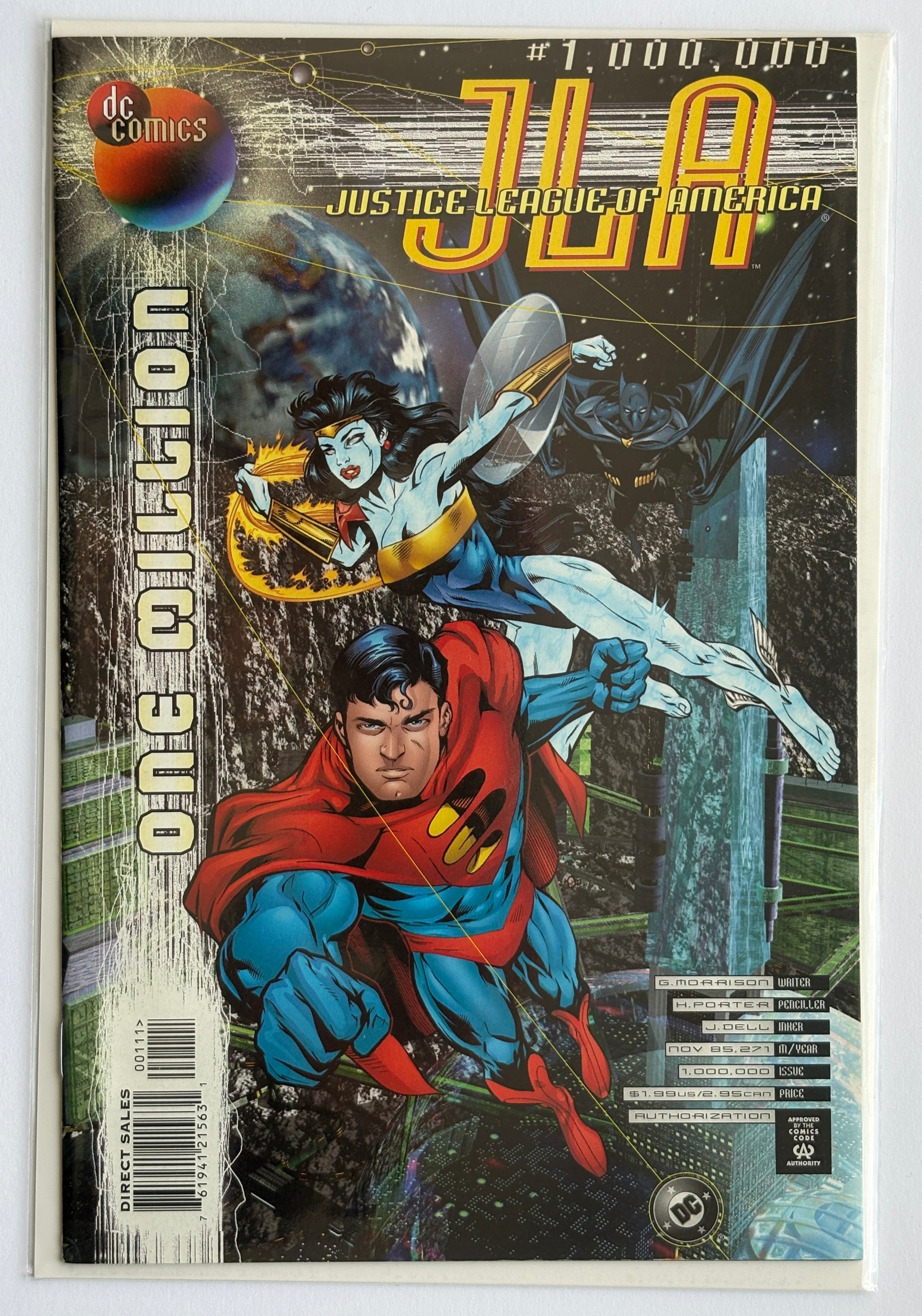 JLA #1000000 - Justice League of America - 1st Print DC Comics November 1998 VF 8.0
