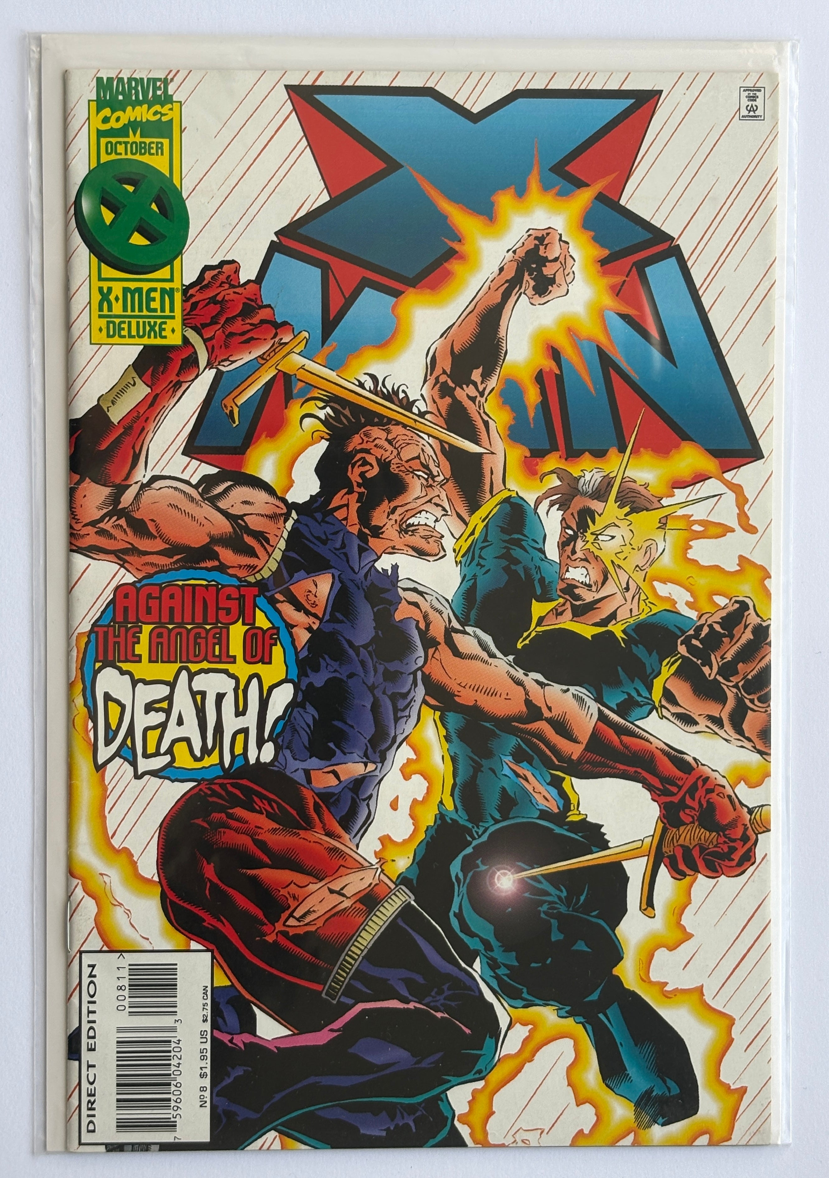X-Man #8 - 1st Printing with Overpower Cards Marvel Comics October 1995 FN+ 6.5