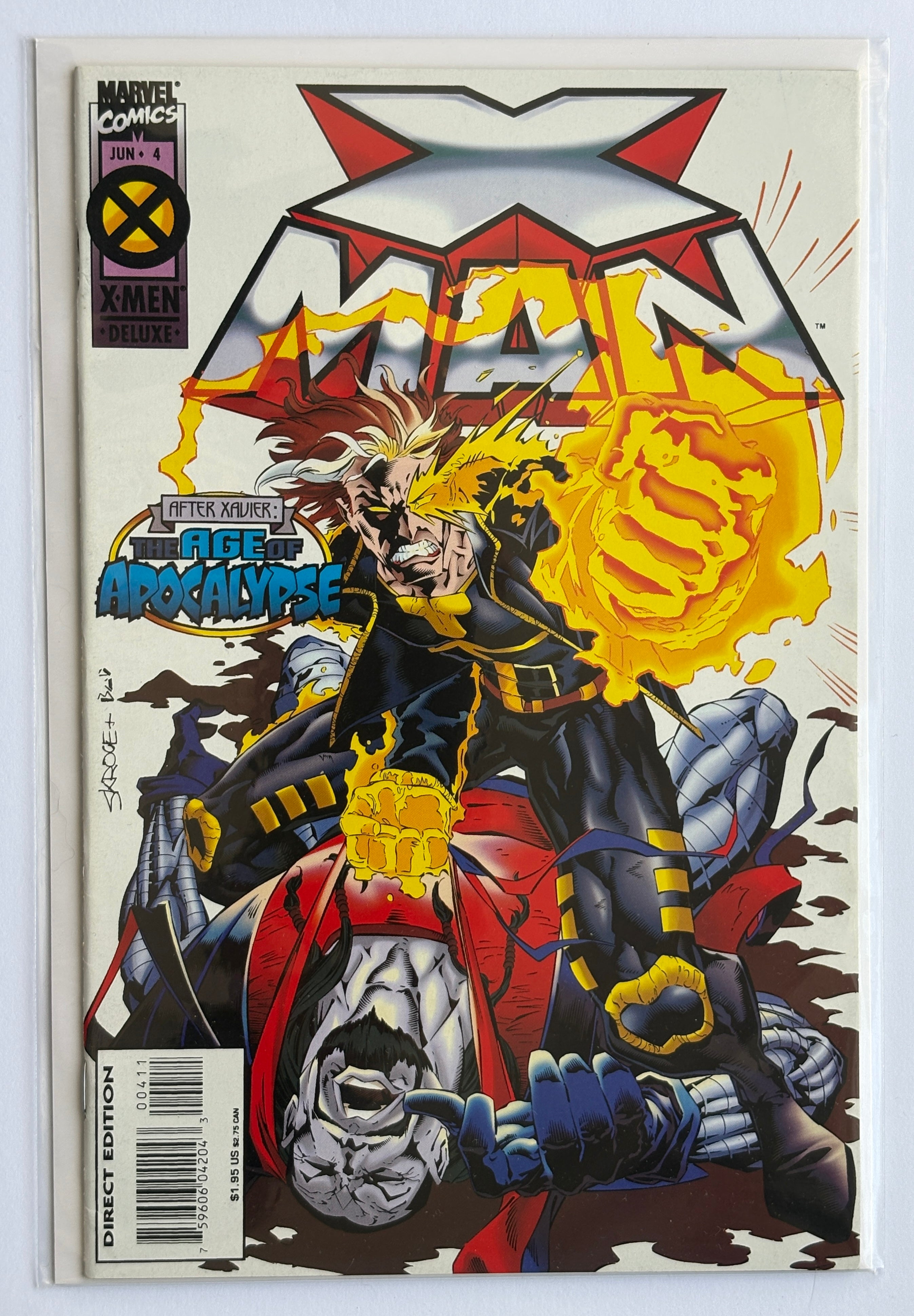 X-Man #4 - Age of Apocalypse - 1st Printing Marvel Comics June 1995 VF+ 8.5