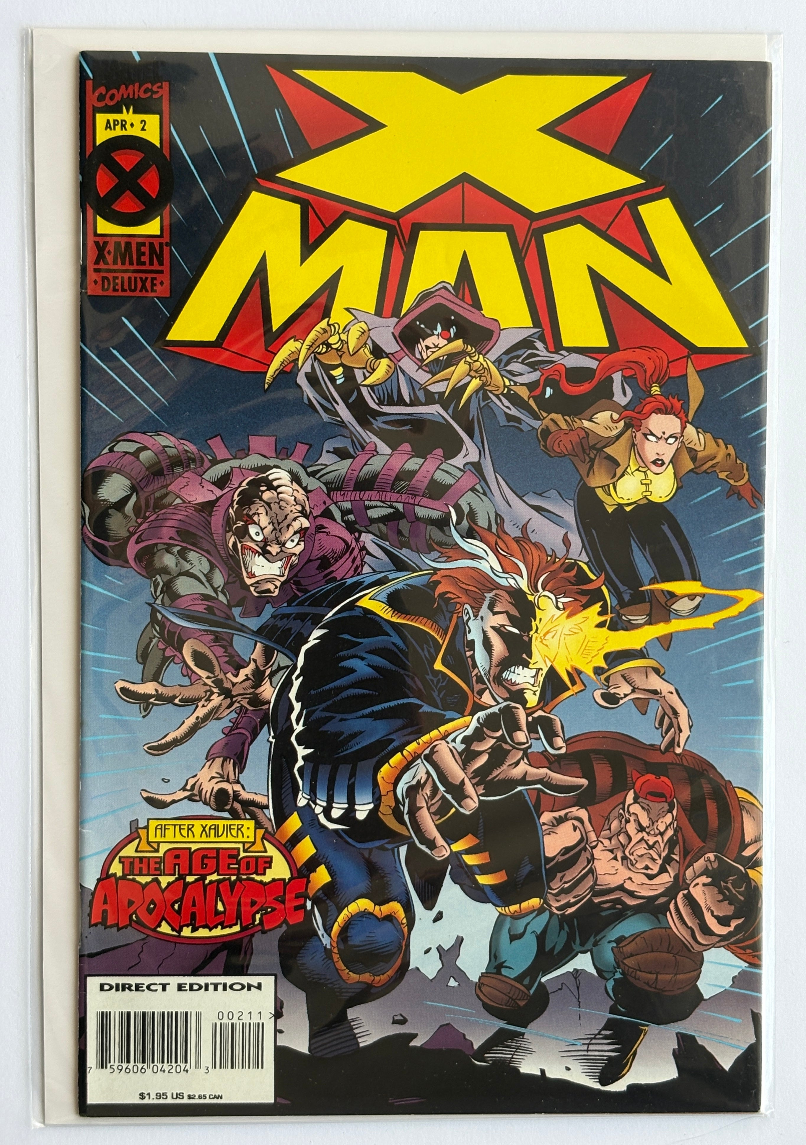 X-Man #2 - Age of Apocalypse - 1st Printing Marvel Comics April 1995 VF 8.0