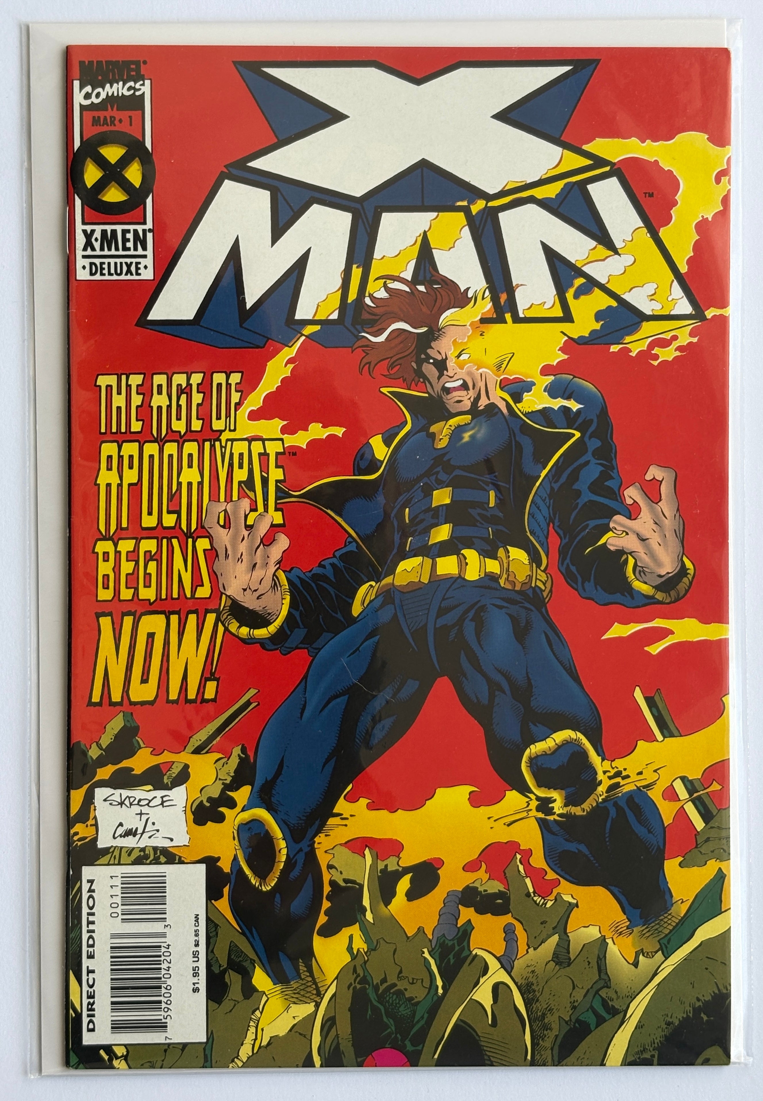 X-Man #1 - Age of Apocalypse - 1st Printing Marvel Comics March 1995 VF 8.0