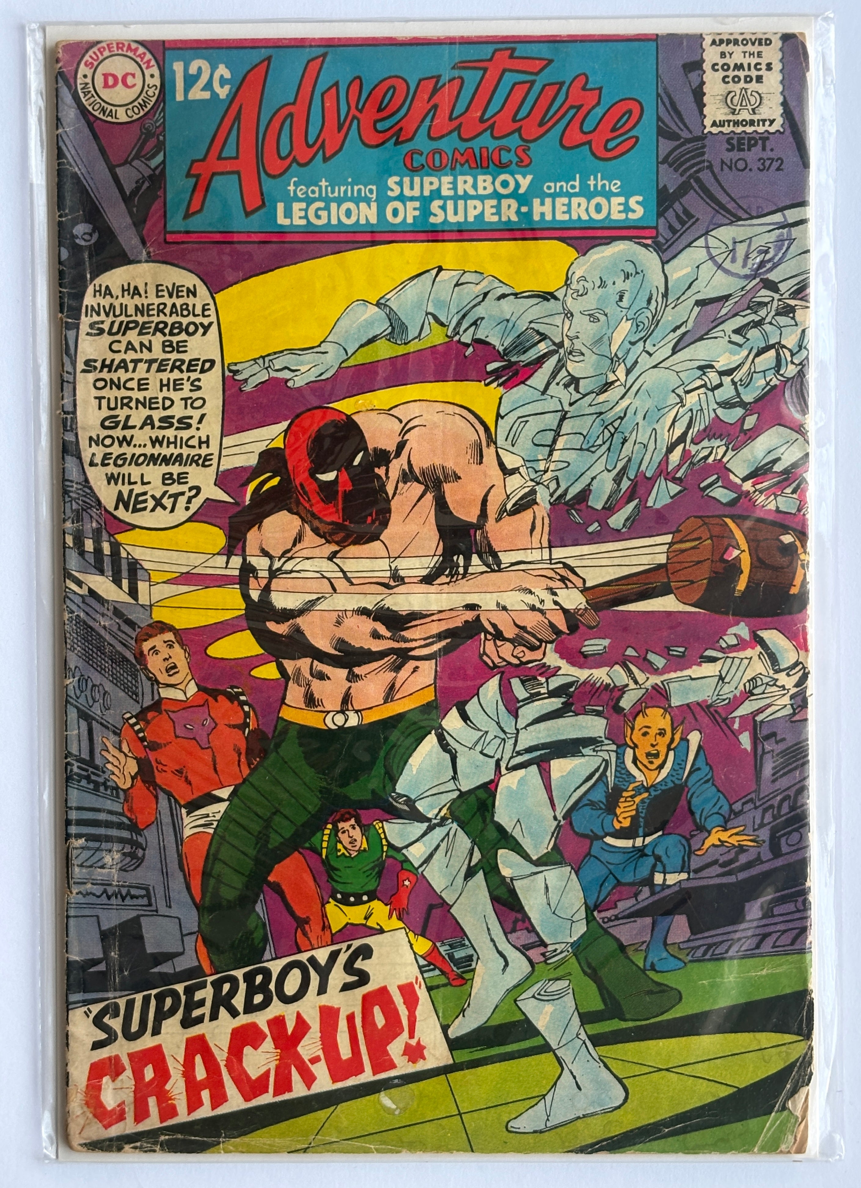 Adventure Comics #372 - Superboy Legion of Superheroes - DC Sept 1968 VG 4.0