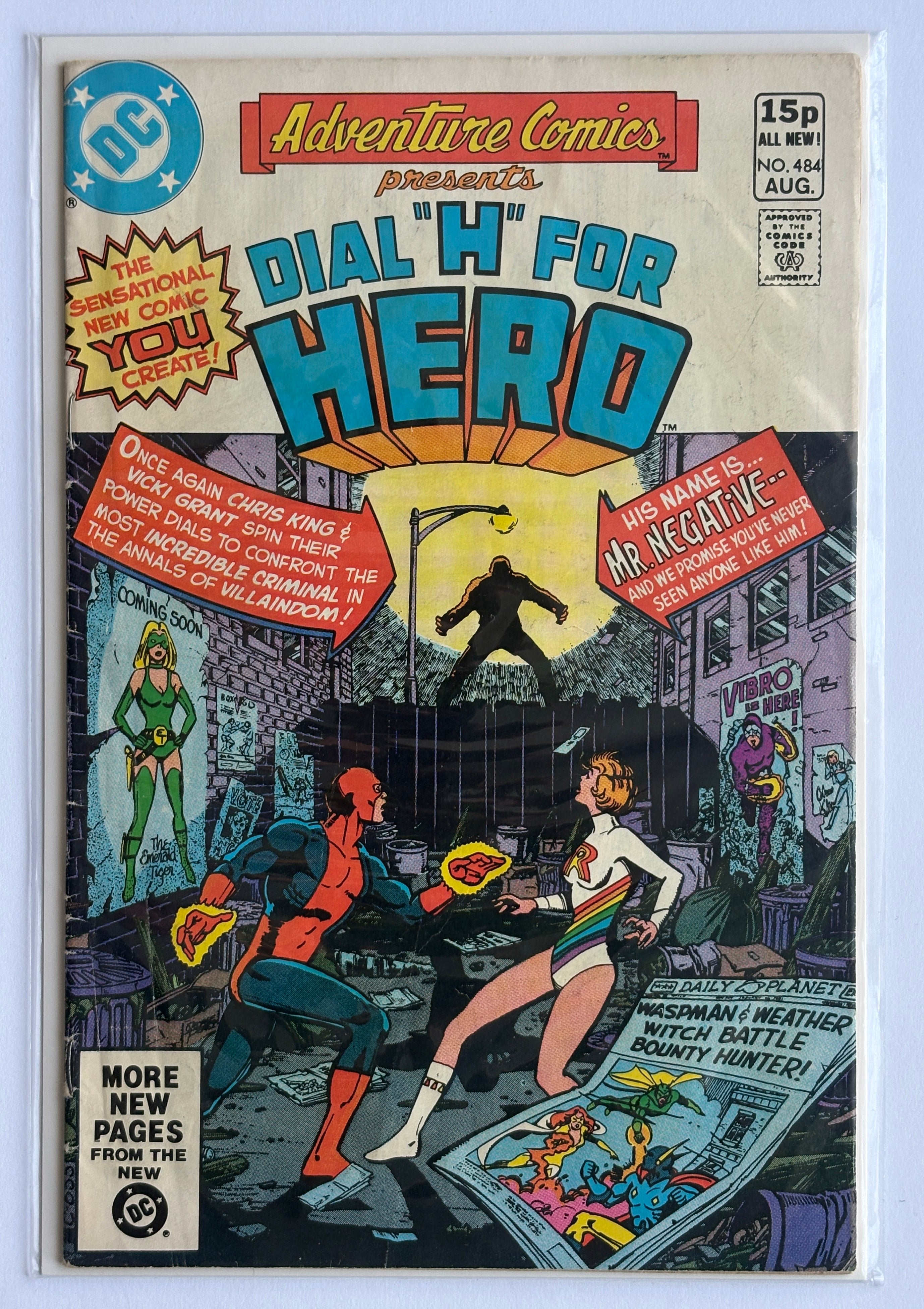 Adventure Comics #484 Presents Dial "H" For Hero - UK Variant Aug 1981 FN 6.0