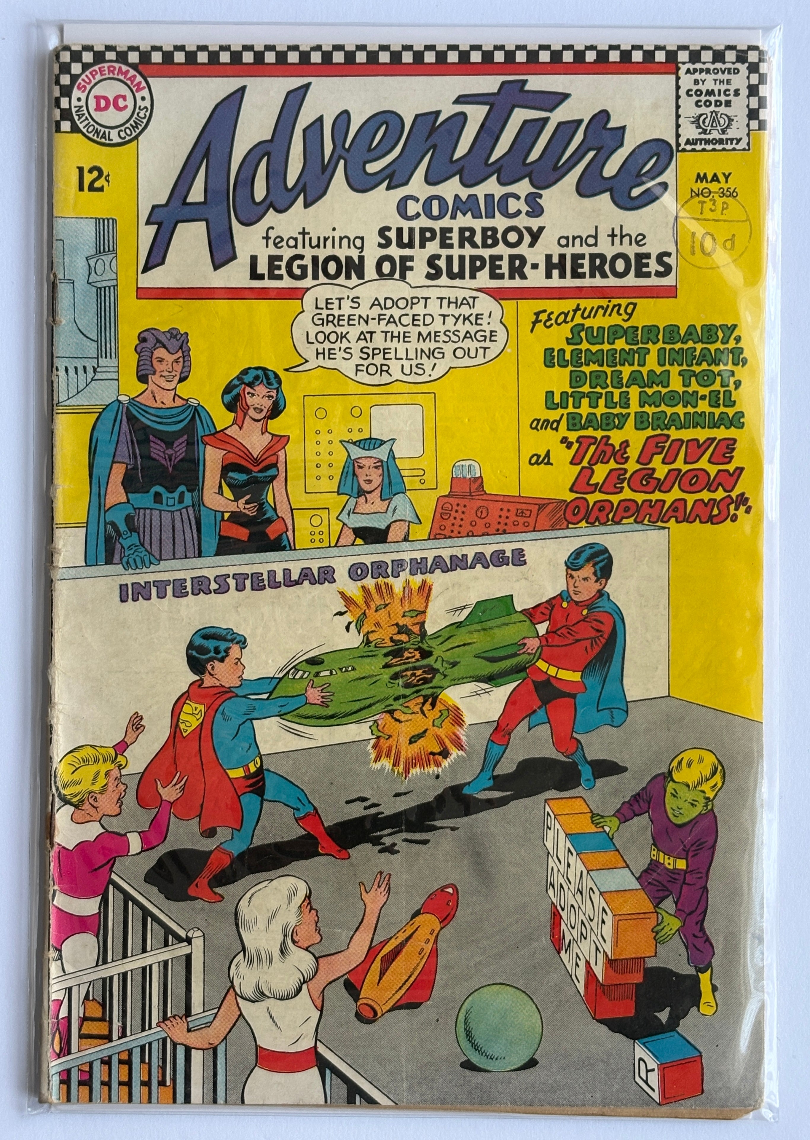 Adventure Comics #356 - Superboy Legion of Superheroes DC May 1967 VG 4.0