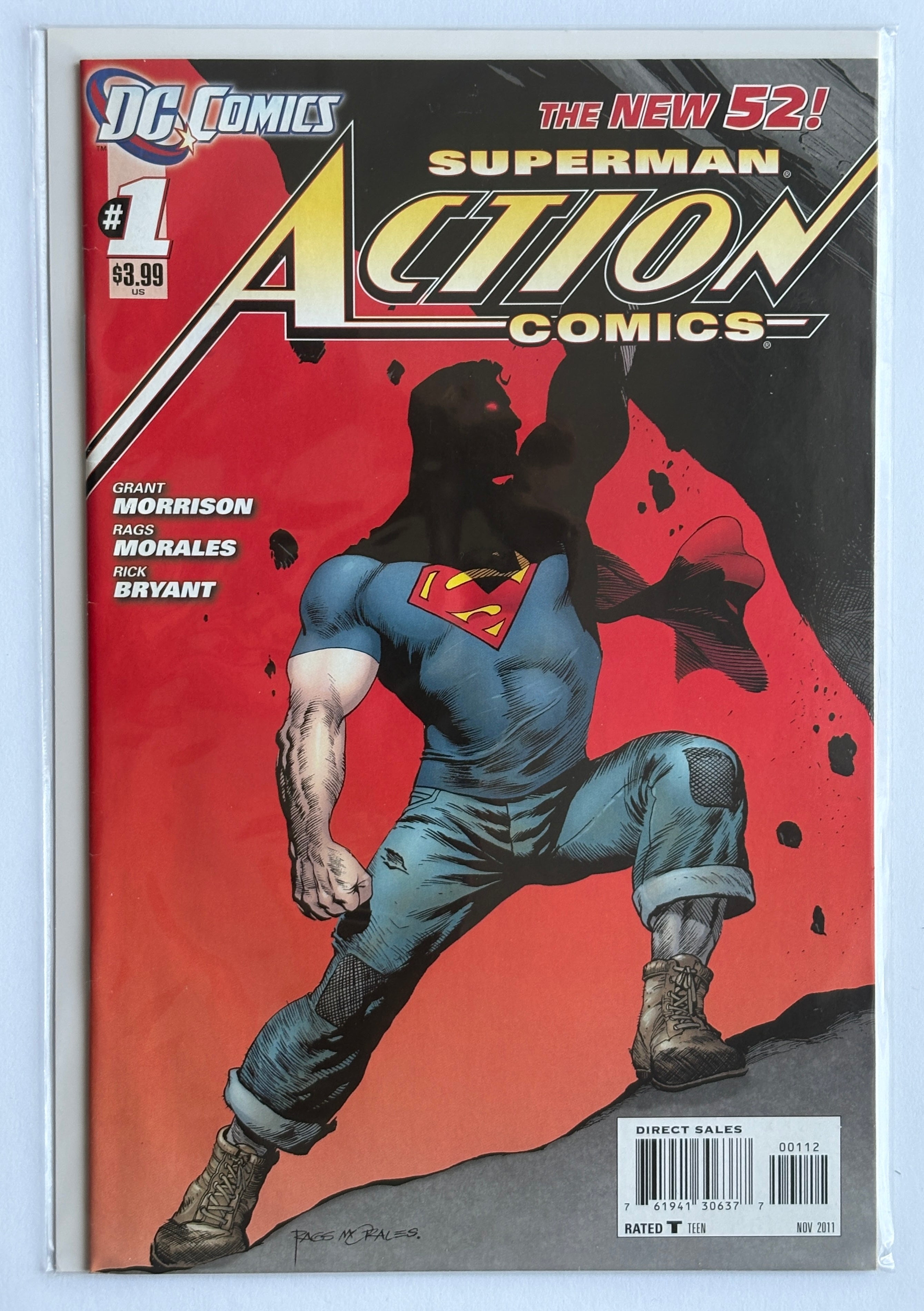 Action Comics #1 - New 52 Superman 2nd Printing DC Comics November 2011 VF- 7.5
