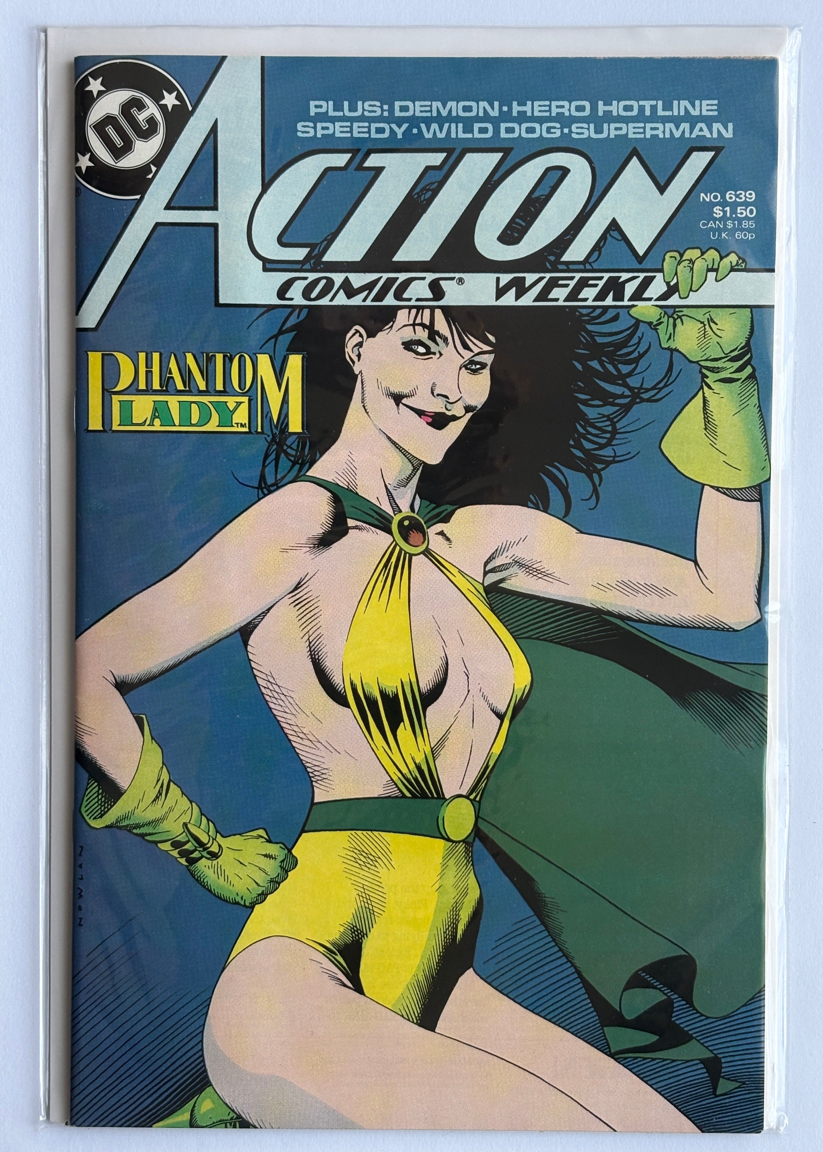 Action Comics Weekly #639 - Phantom Lady - DC Comics - 21 February 1989 VF+ 8.5