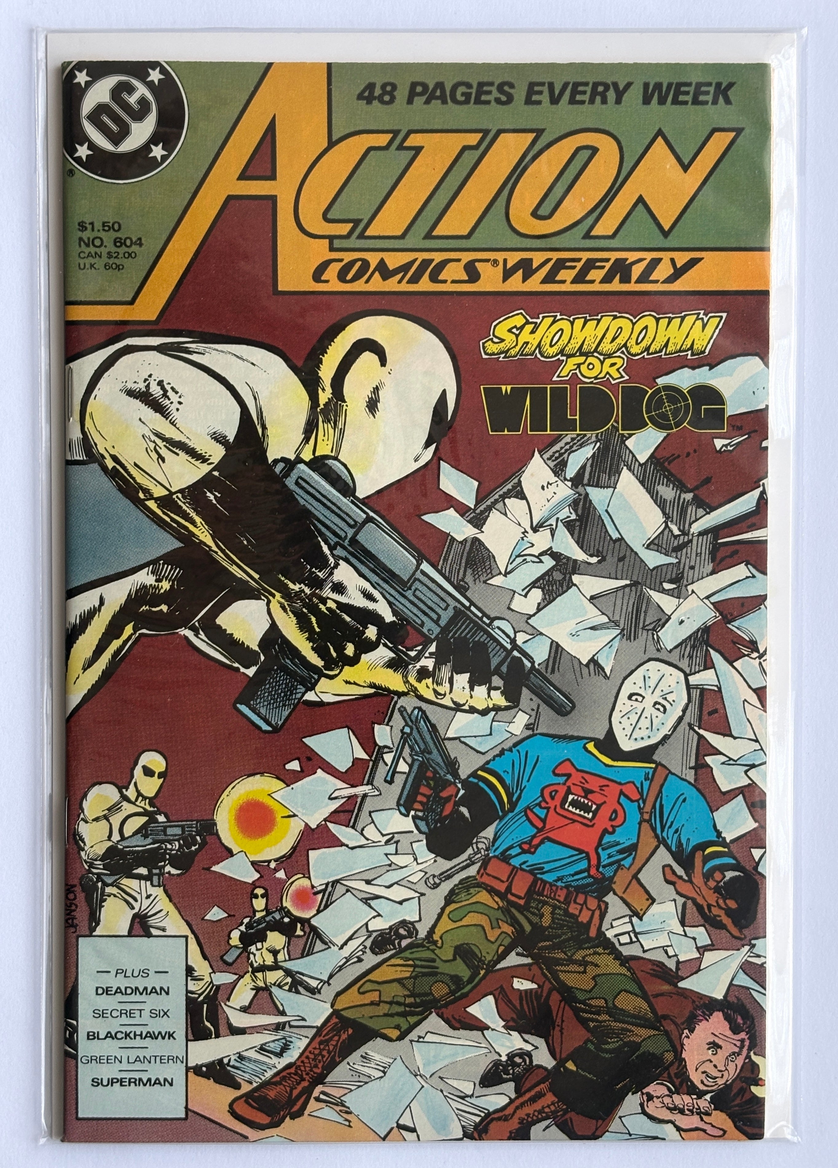 Action Comics Weekly #604 - Showdown for Wild Dog - DC Comics - 1988 VF 8.0