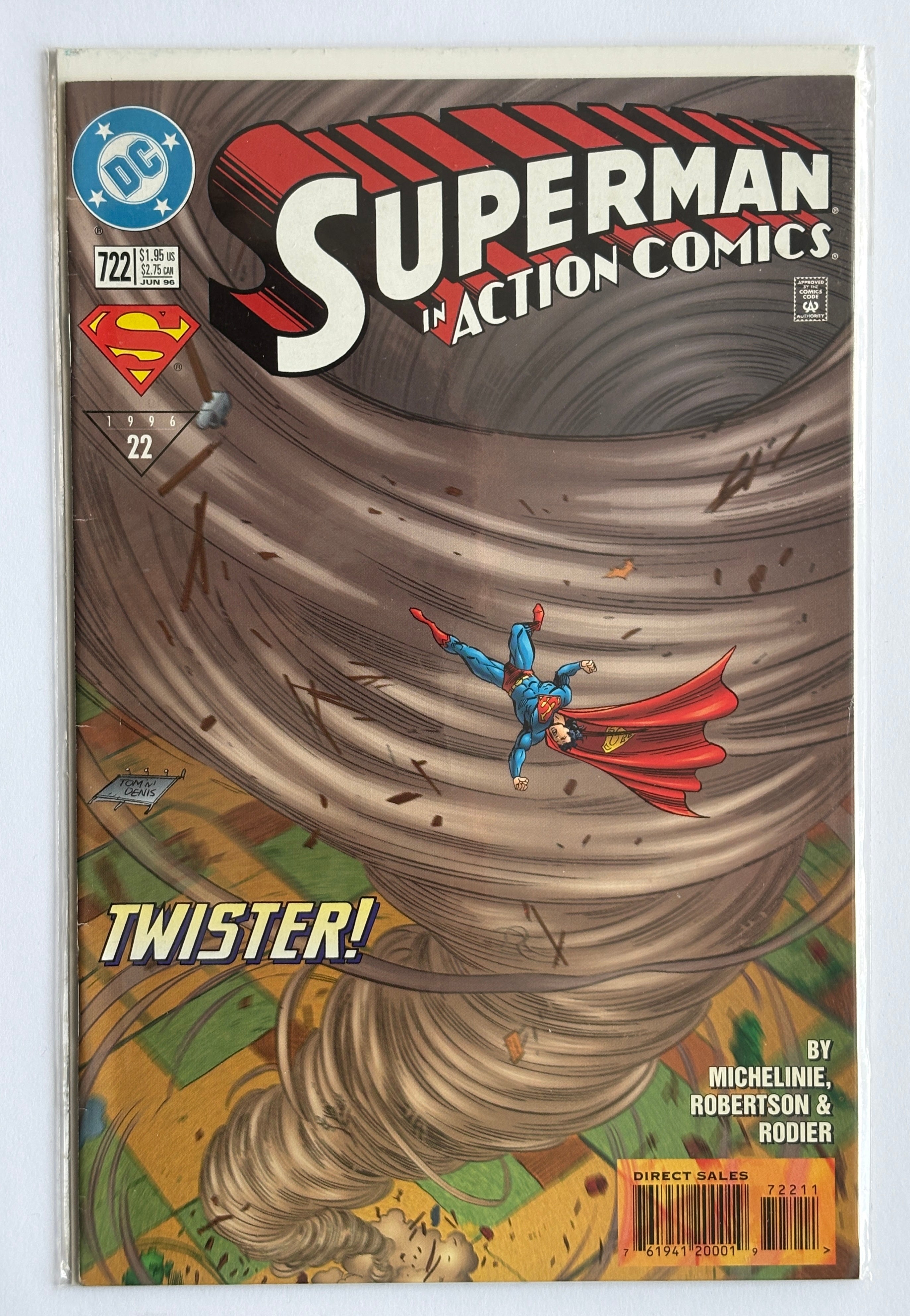 Action Comics #722 - Superman - 1st Printing DC Comics June 1996 F/VF 7.0