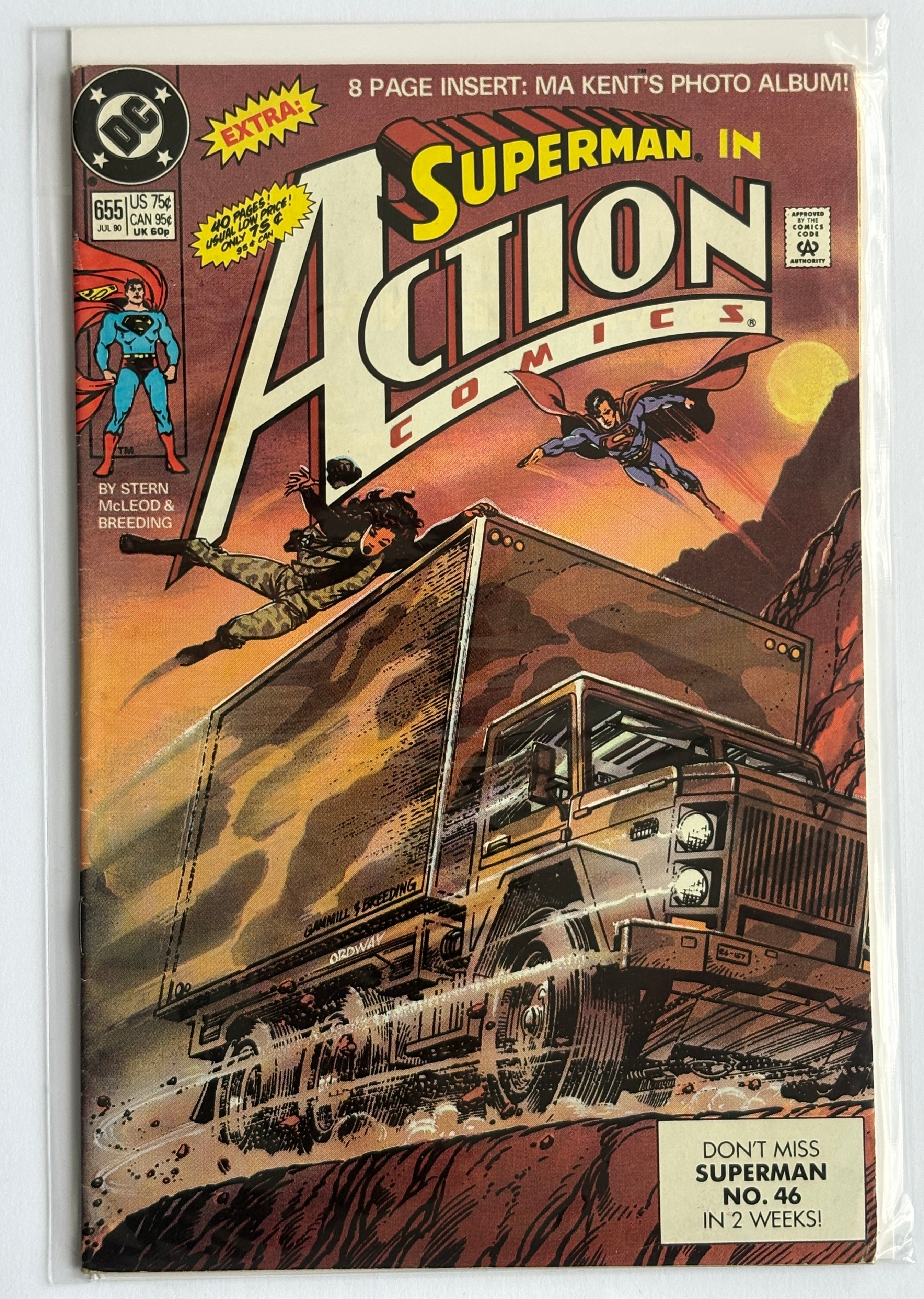 Action Comics #655 - Superman - DC Comics July 1990 FN+ 6.5