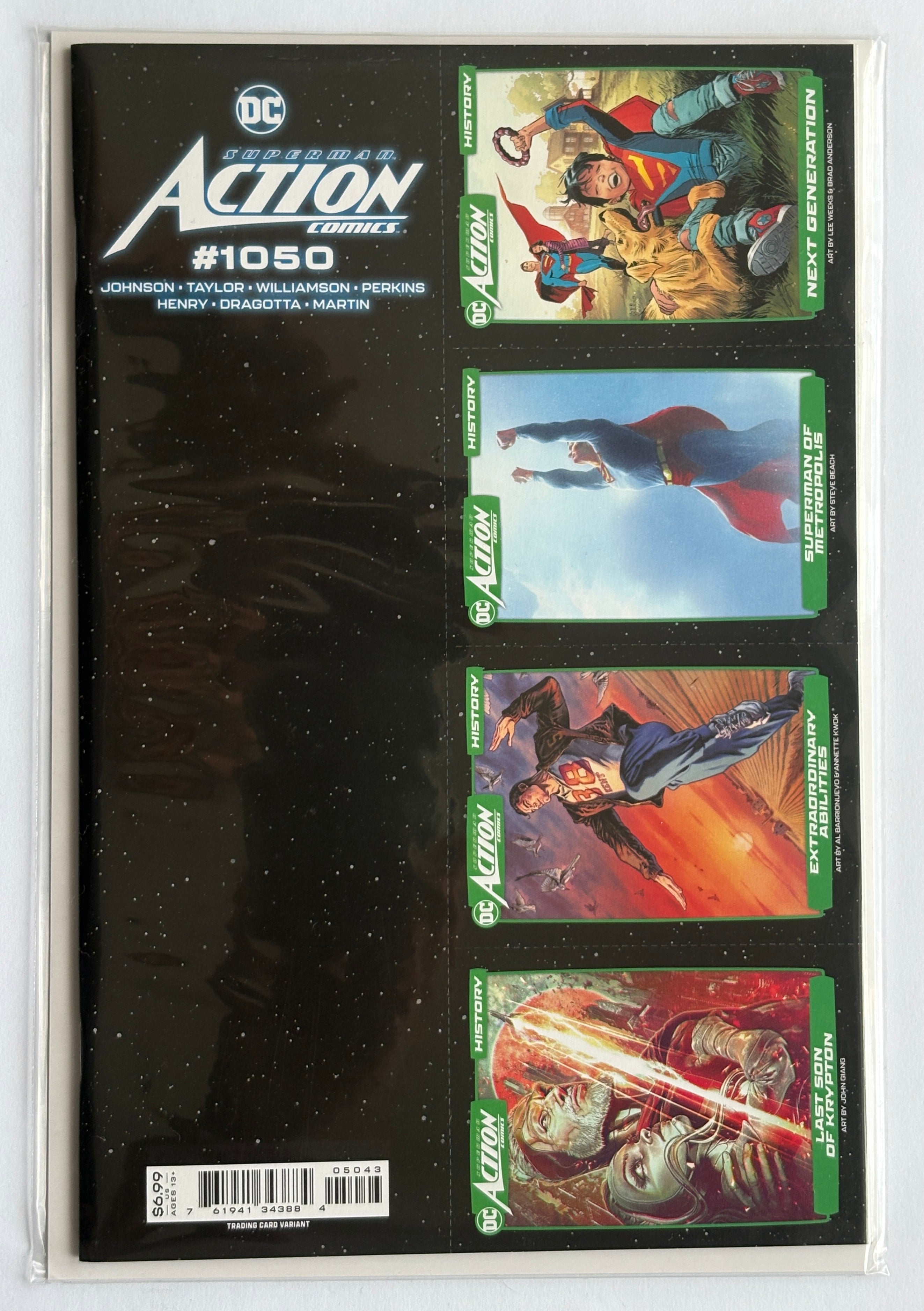 Action Comics #1050 - Trading Card Variant Cover DC Comics February 2023 NM 9.4