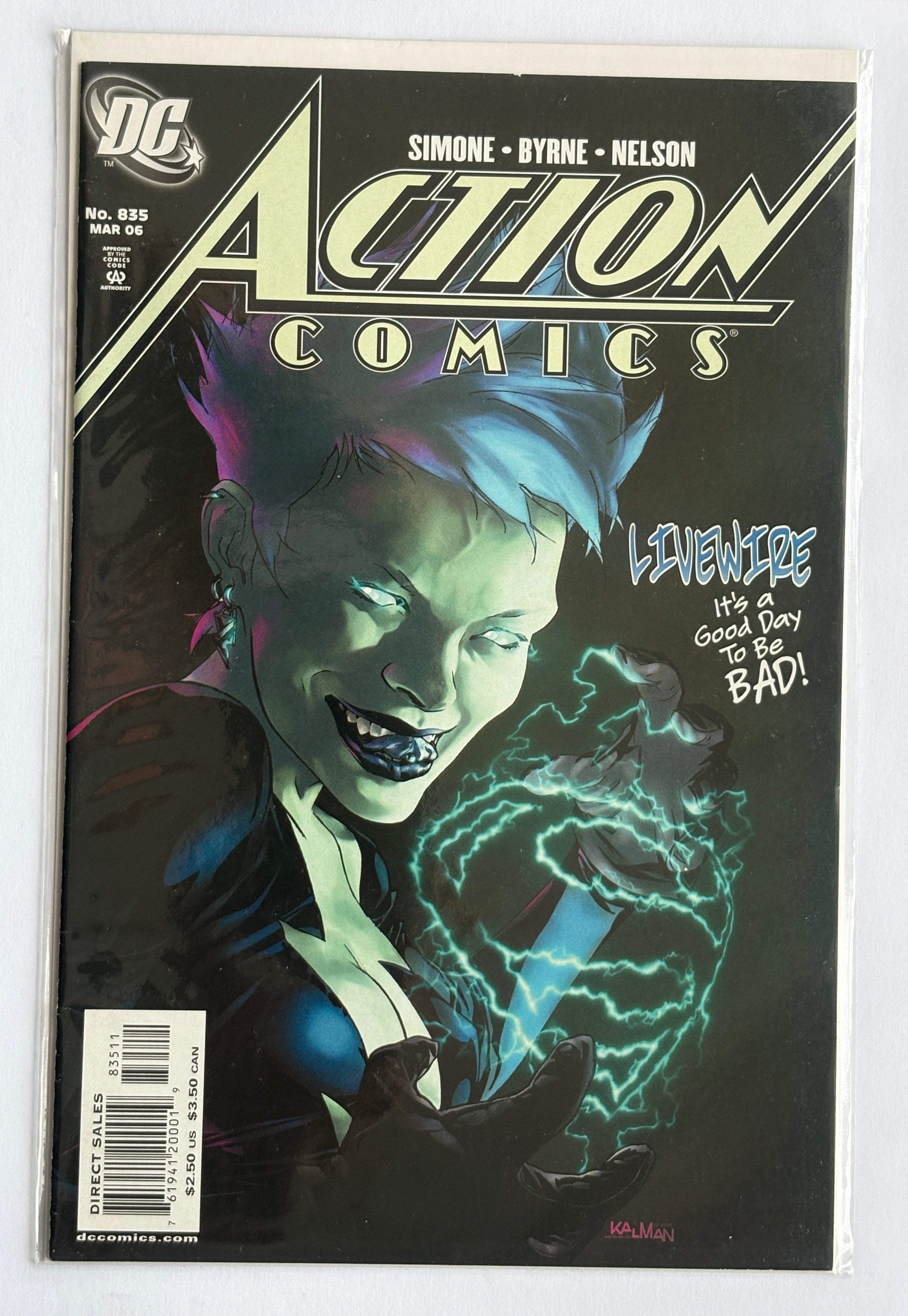 Action Comics #835 - Superman - 1st App Livewire - DC Comics March 2006 F/VF 7.0