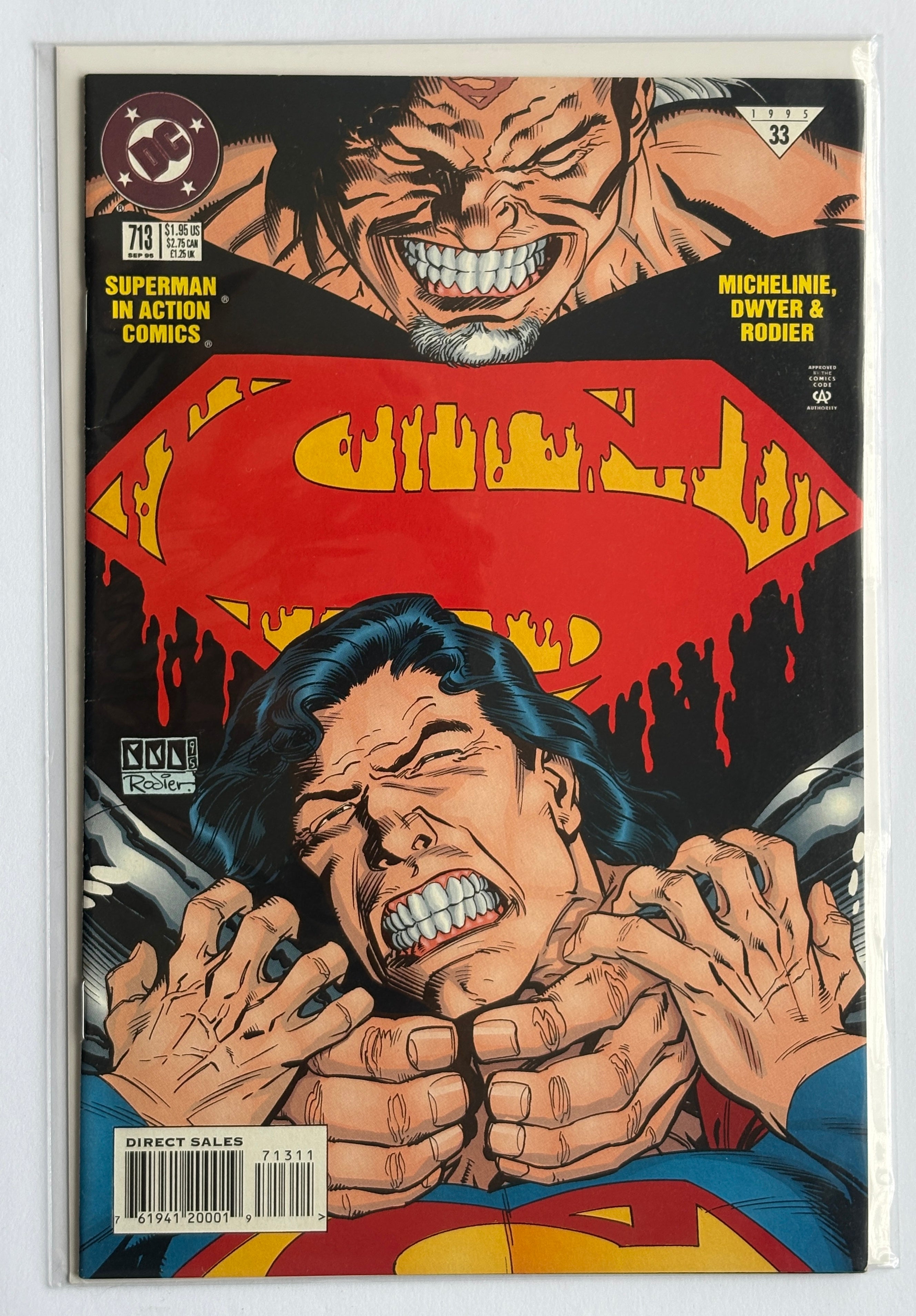 Action Comics #713 - Superman - DC Comics September 1995 VF- 7.5