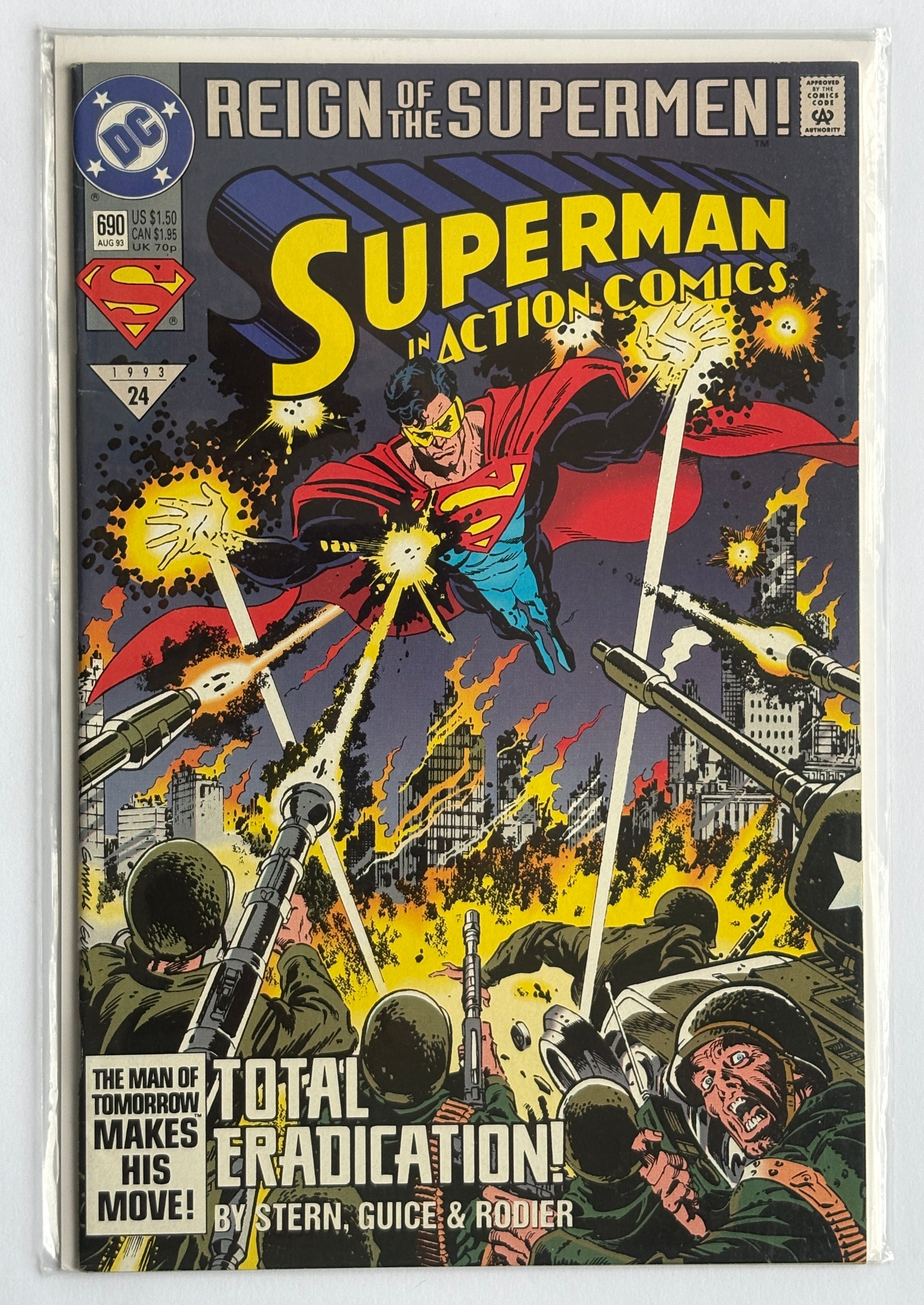 Action Comics #690 - Superman - DC Comics August 1993 VF- 7.5