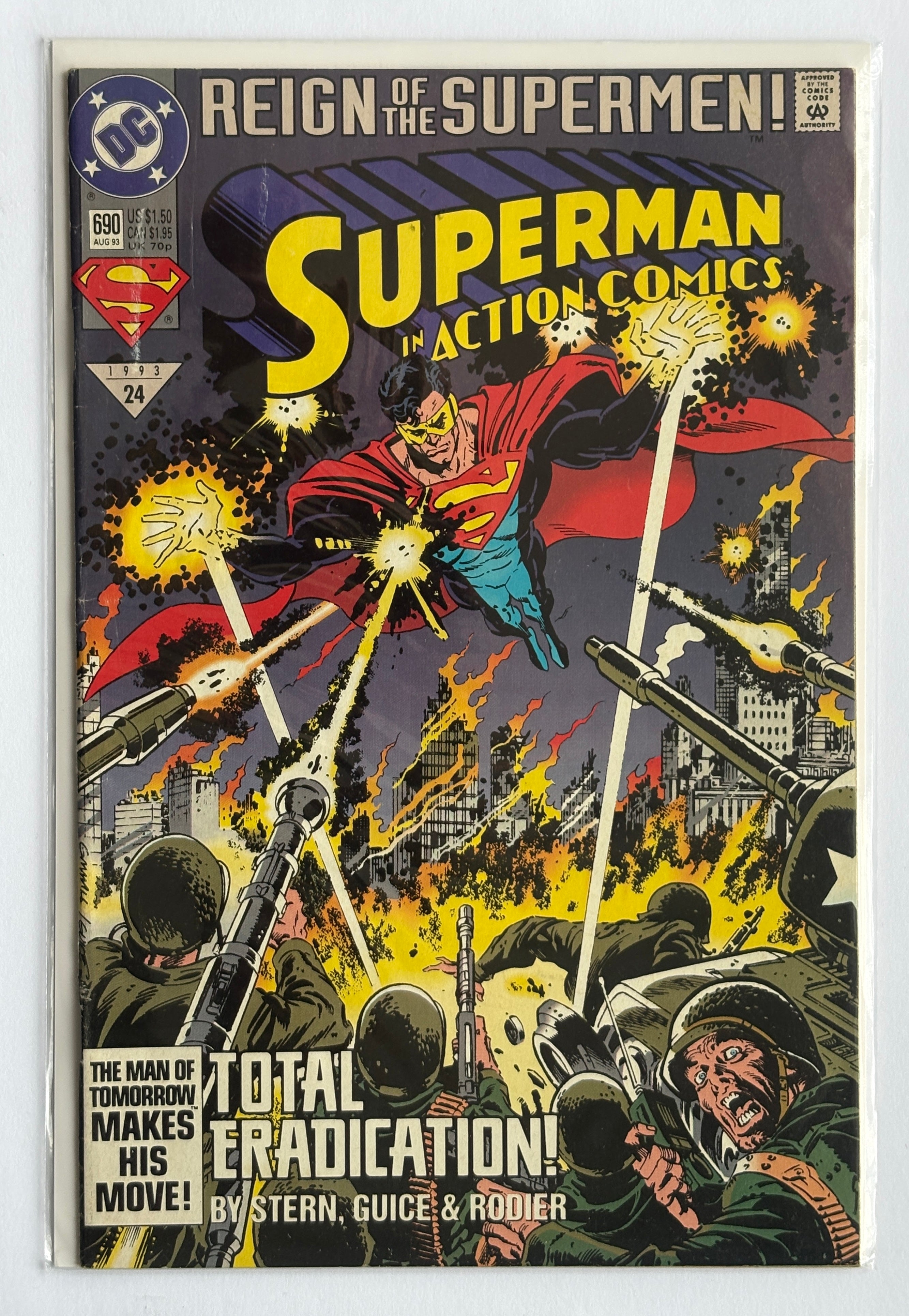 Action Comics #690 - Superman - DC Comics August 1993 FN+ 6.5