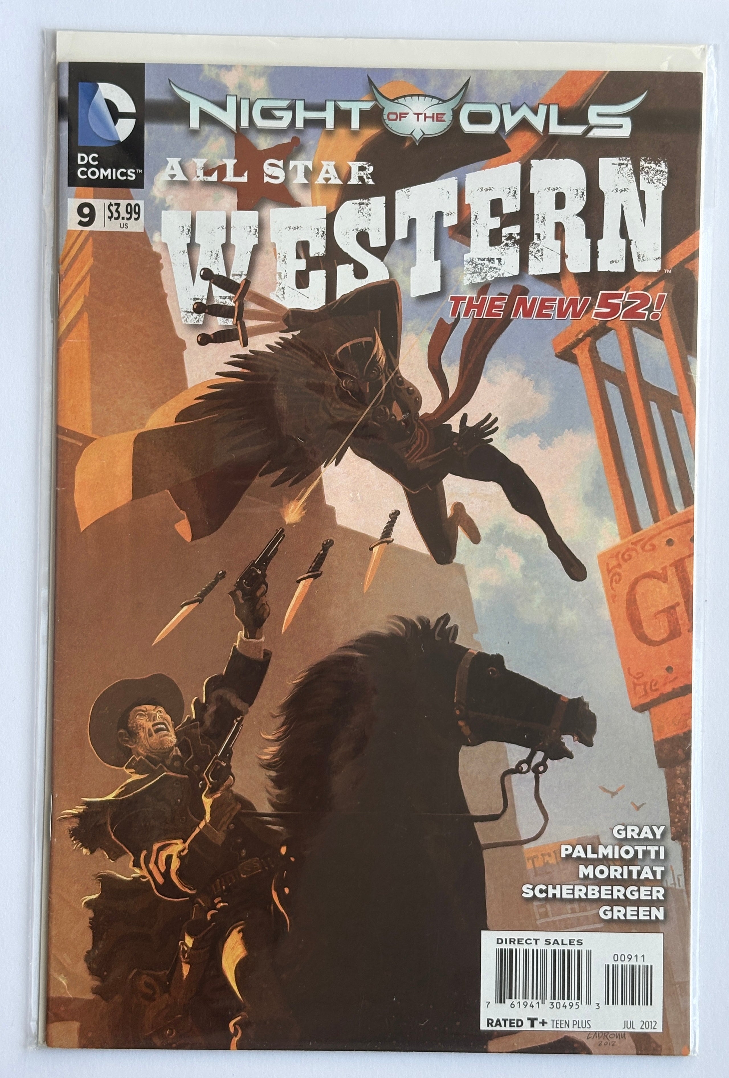 All Star Western #9 - Ft Jonah Hex - DC Comics July 2012 F/VF 7.0