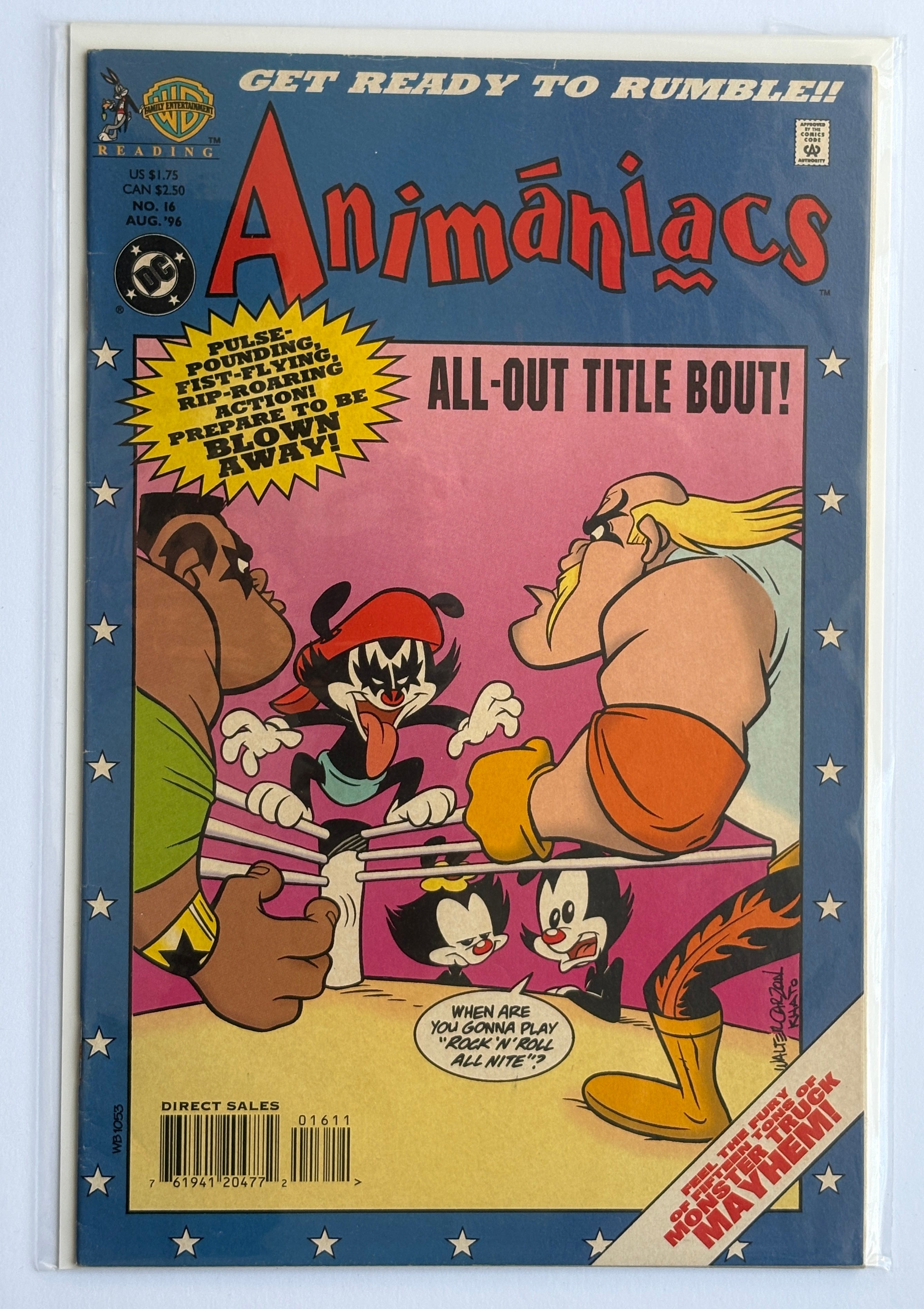Animaniacs #16 - 1st Printing - DC Comics August 1996 VF- 7.5