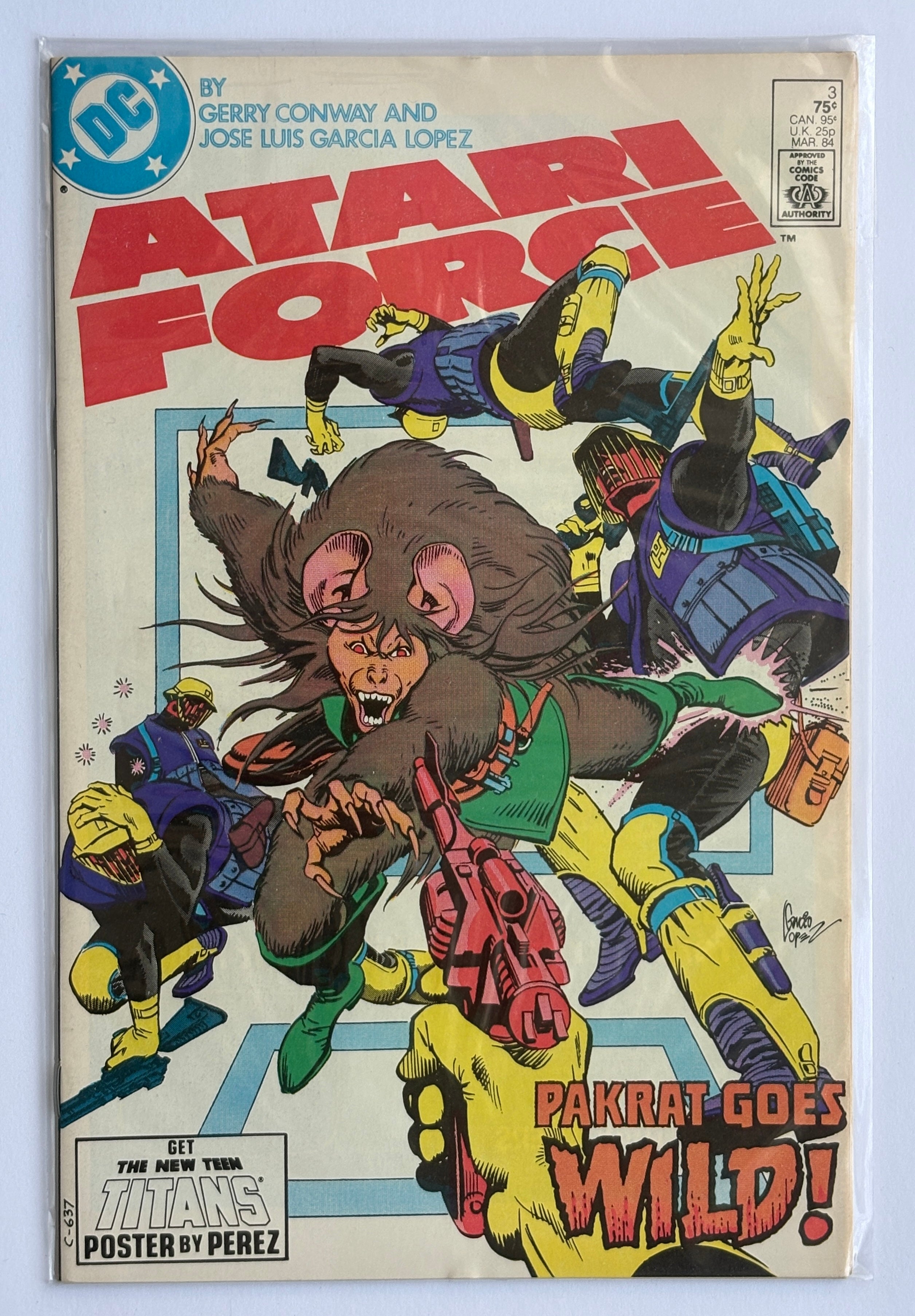Atari Force #3 - Pakrat Goes Wild - DC Comics March 1984 VF- 7.5
