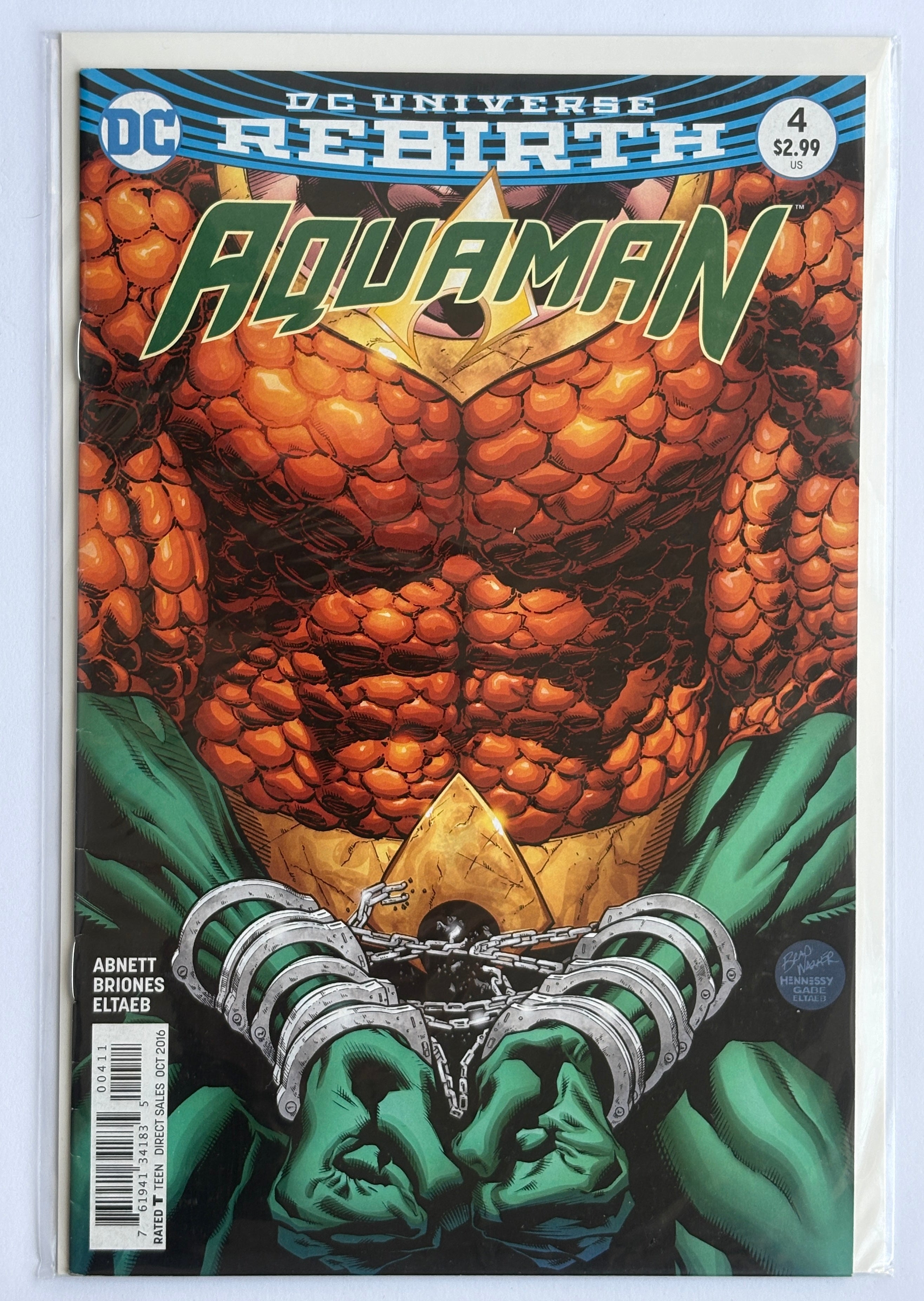 Aquaman #4 - 1st Printing DC Universe Rebirth - October 2016 VF- 7.5