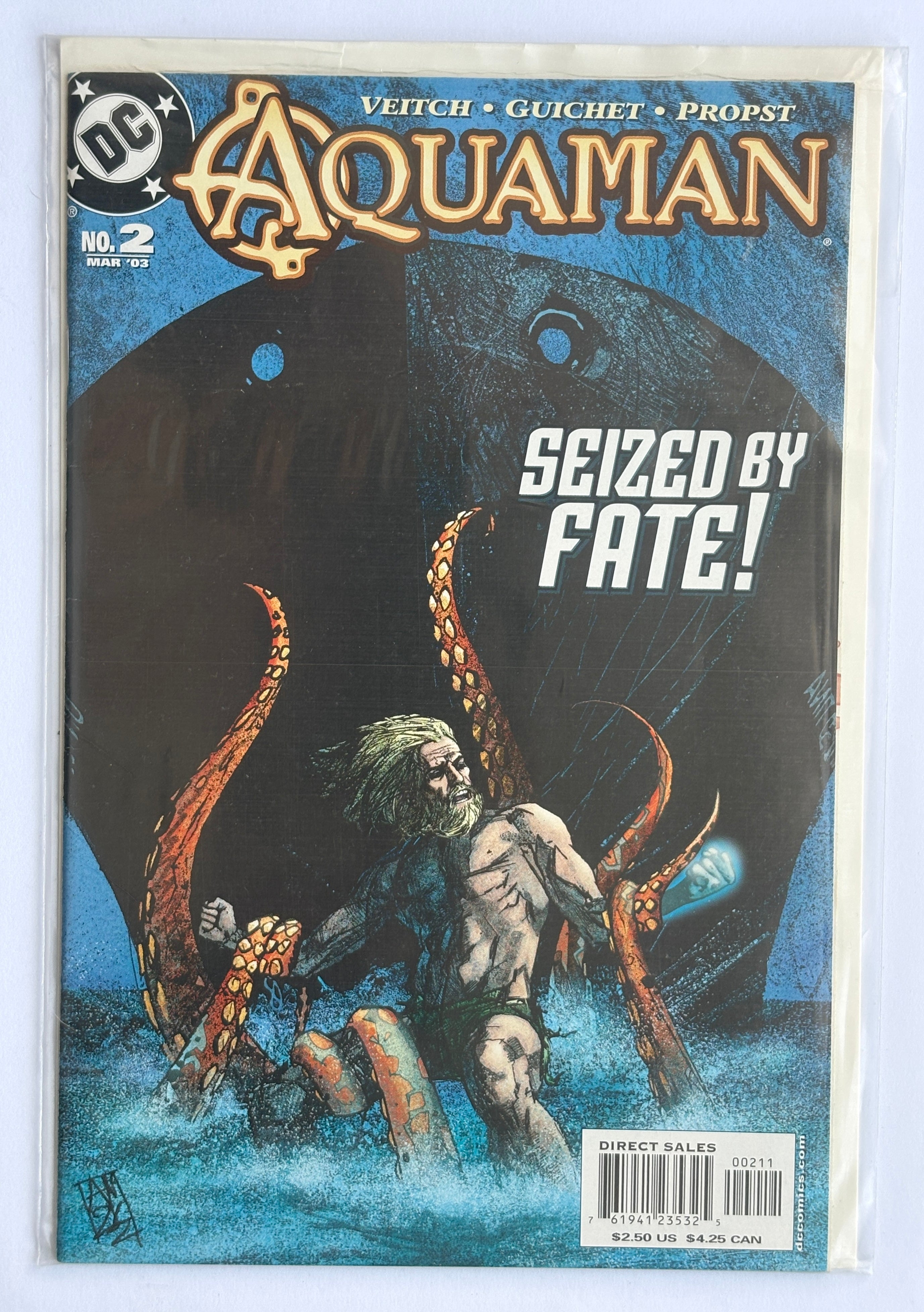 Aquaman #2 - Seized by Fate! - DC Comics - March 2003 F/VF 7.0