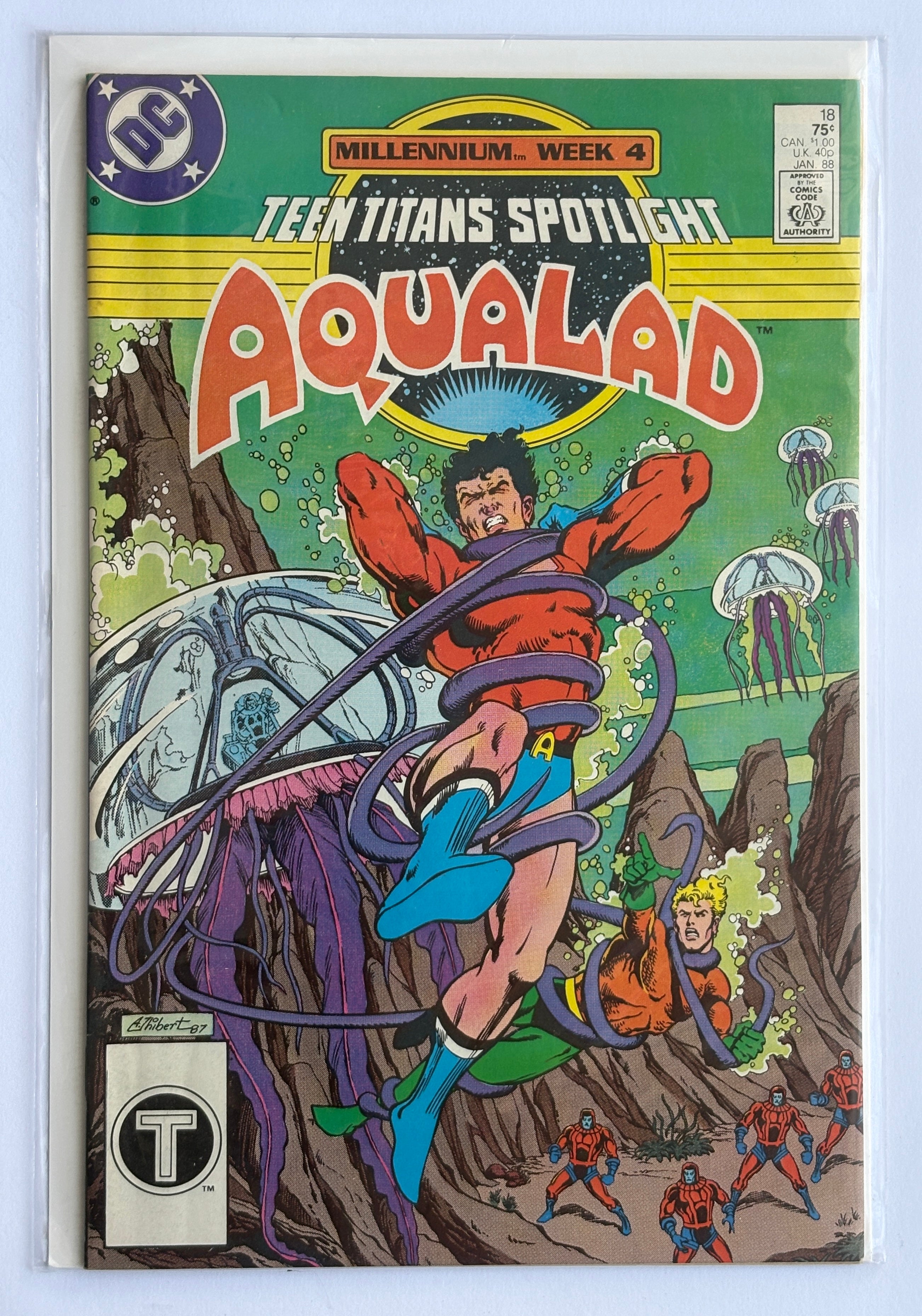 Teen Titans Spotlight Aqualad #18 - DC Comics - January 1988 FN+ 6.5
