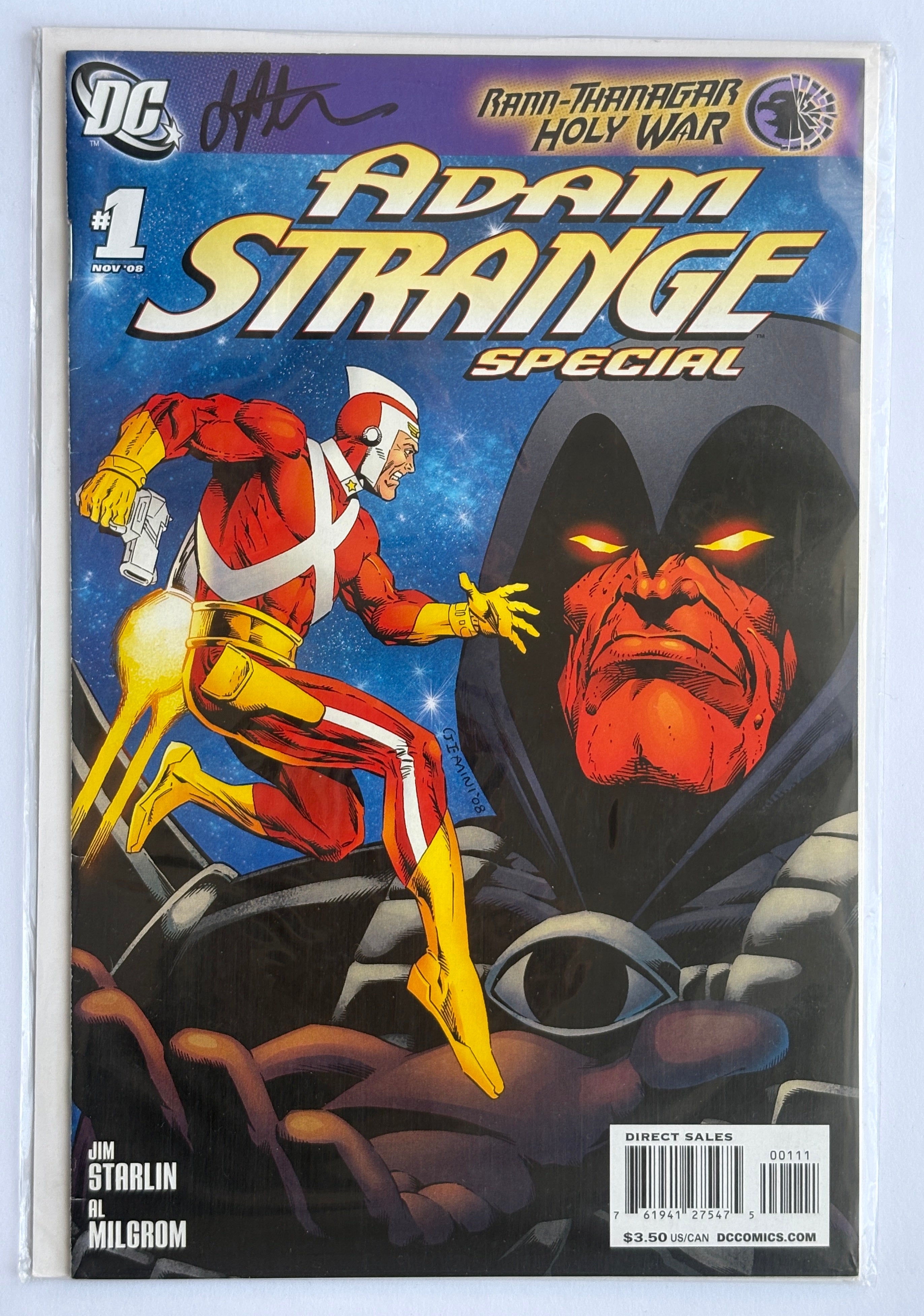 Adam Strange Special #1 - Signed by Jim Starlin DC Comics November 2008 F/VF 7.0