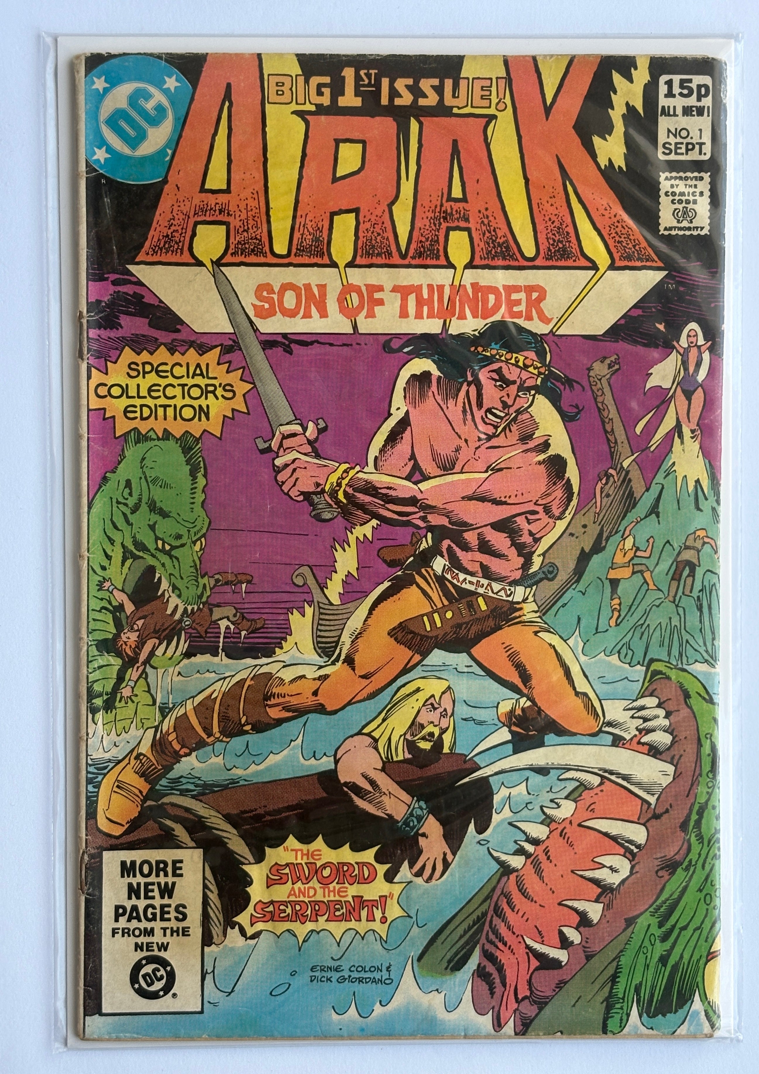 Arak / Son of Thunder #1 - UK Variant DC Comics September 1981 GD/VG 3.0