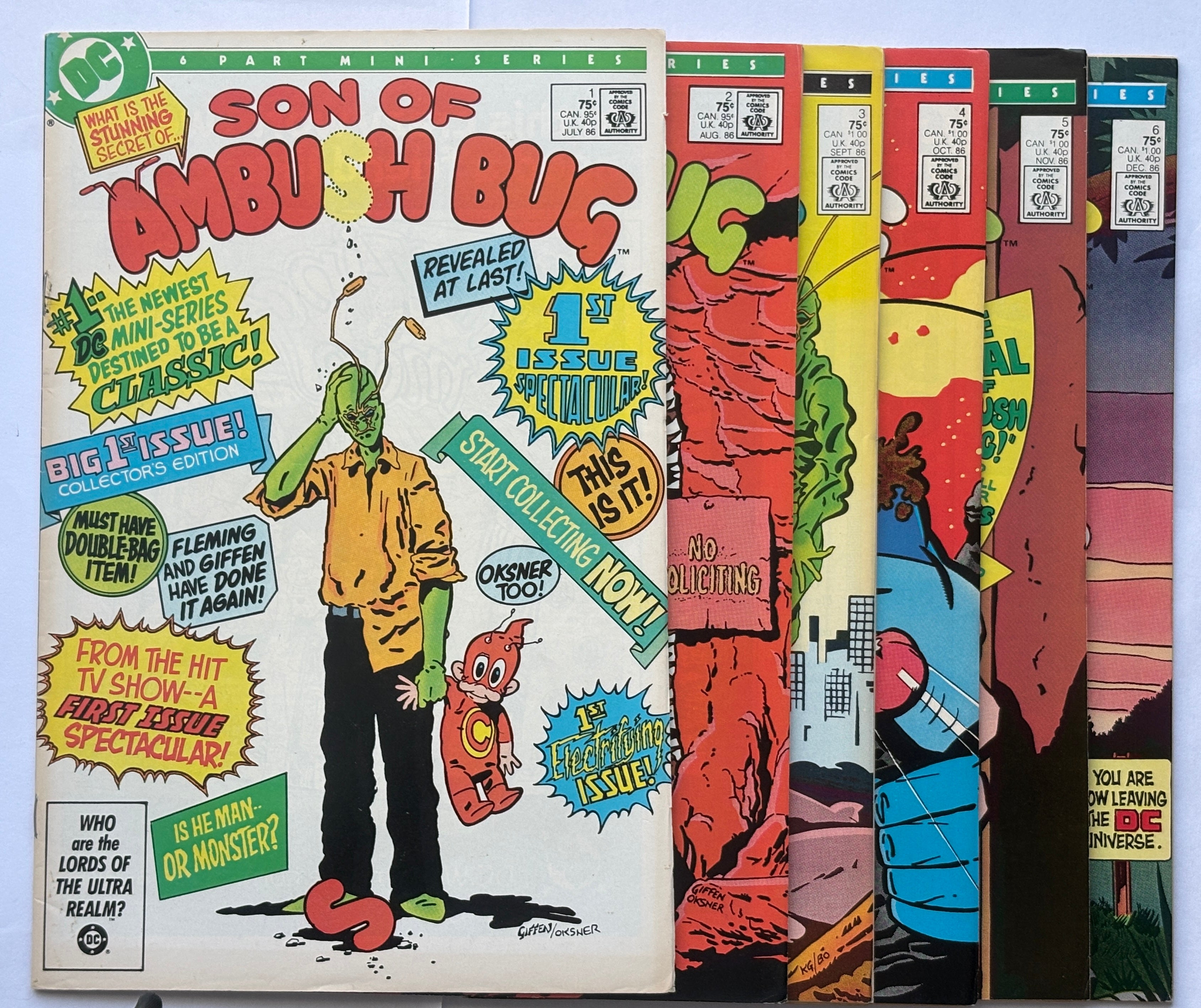Son of Ambush Bug #1 to 6 Complete 6 Part Mini-series DC Comics 1986 VF 8.0