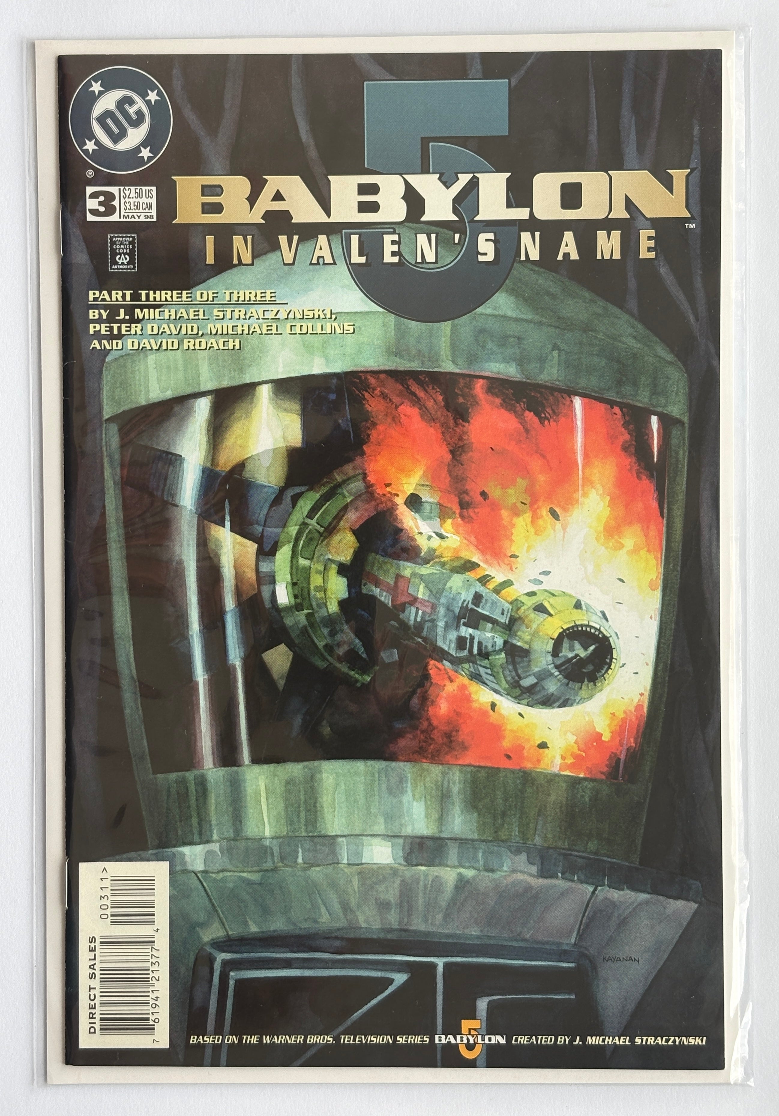 Babylon 5: In Valen's Name #3 (3 of 3) 1st Printing DC Comics May 1998 VF 8.0