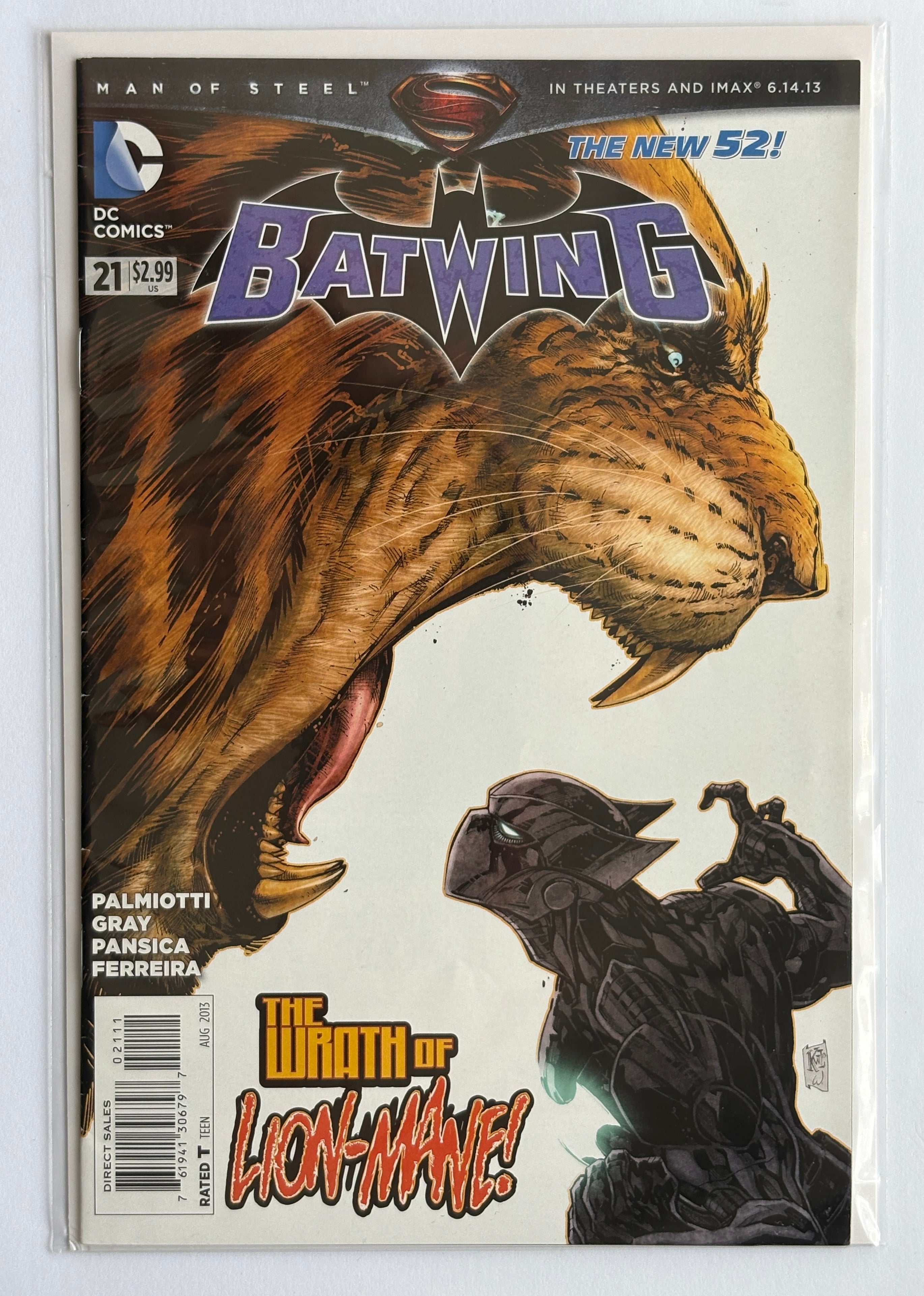 Batwing #21 - The New 52 - 1st Printing - DC  Comics August 2013 FN+ 6.5