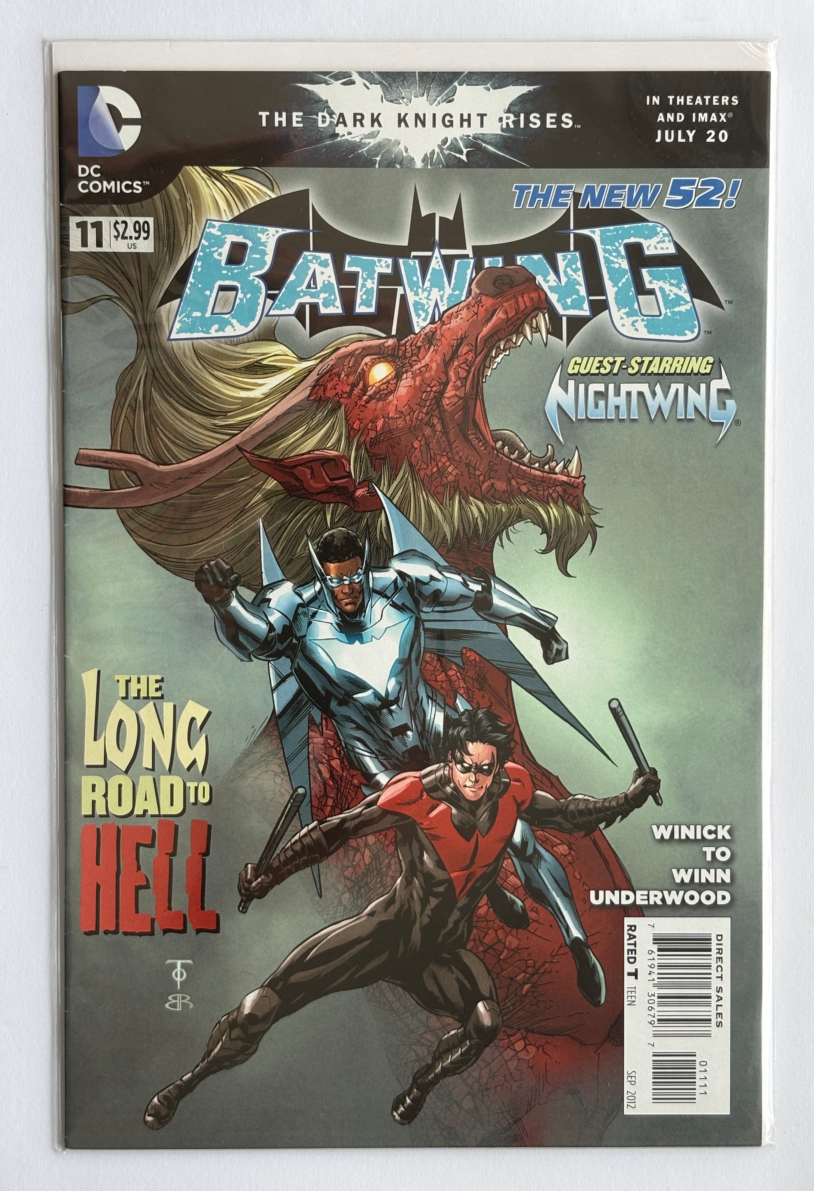 Batwing #11 - Guest Starring Nightwing 1st Printing - DC September 2012 FN+ 6.5