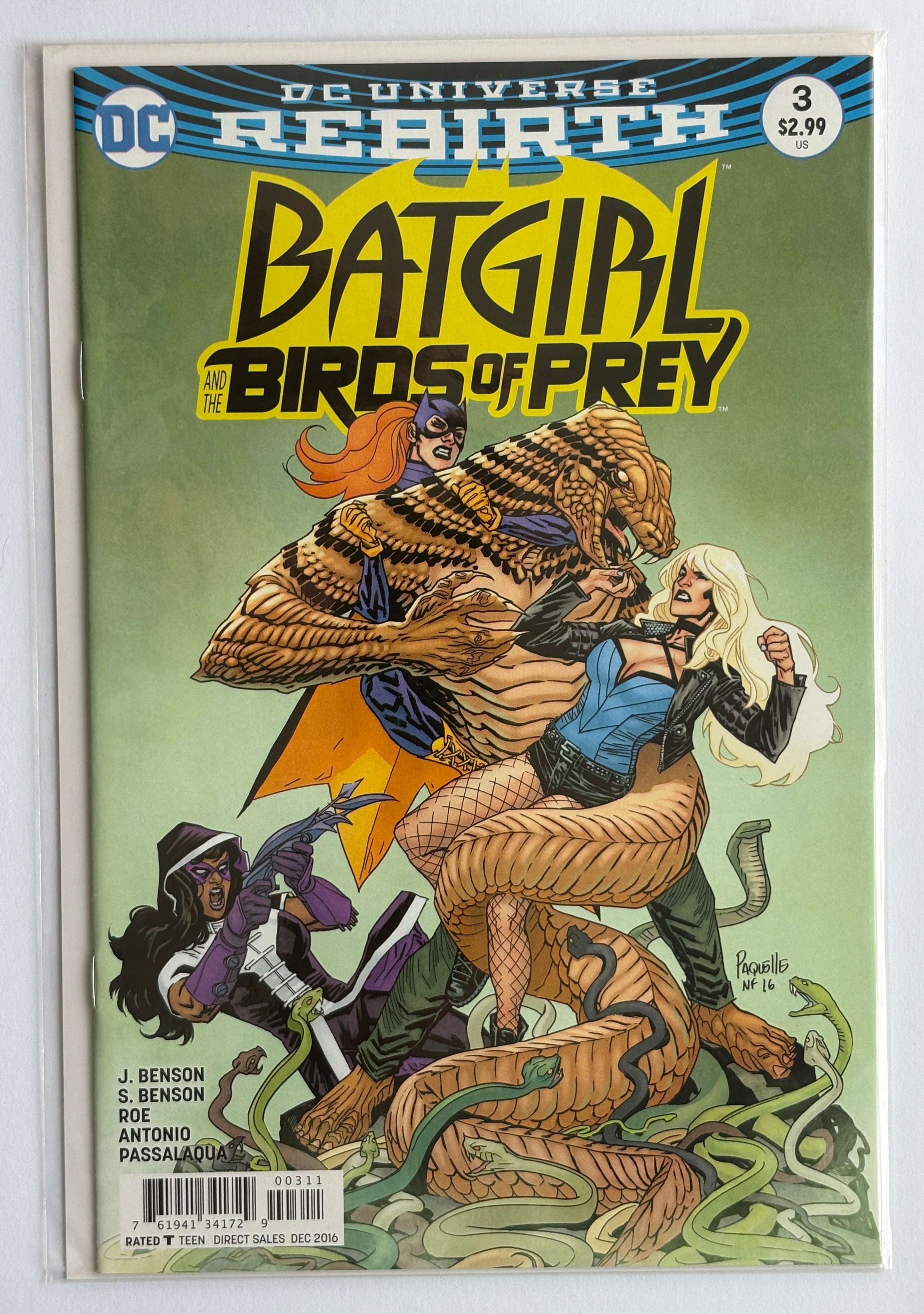Batgirl and the Birds of Prey Rebirth #3 - DC Comics December 2016 VF/NM 9.0