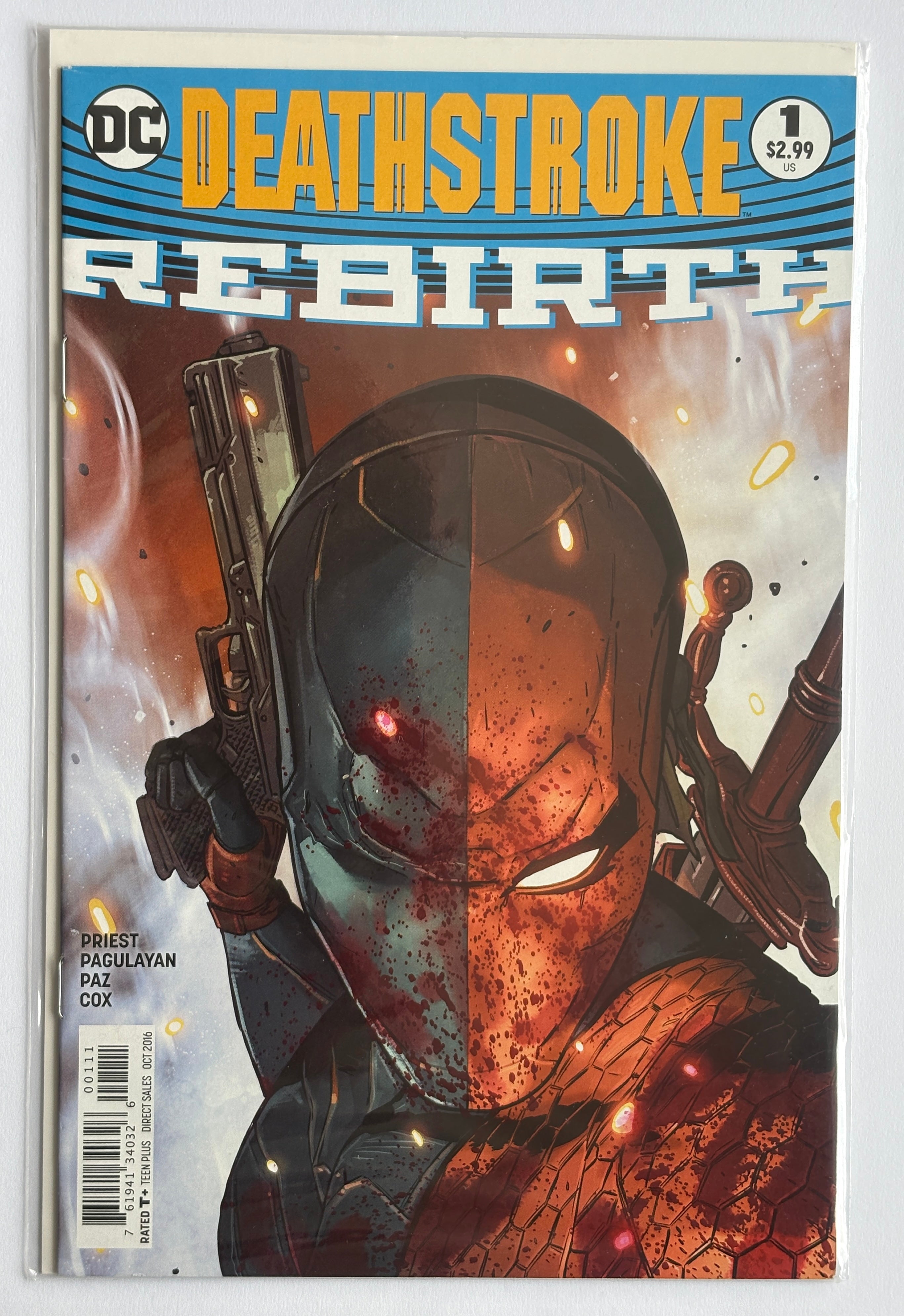 Deathstroke #1 - 1st Printing - DC Comics October 2016 VF+ 8.5