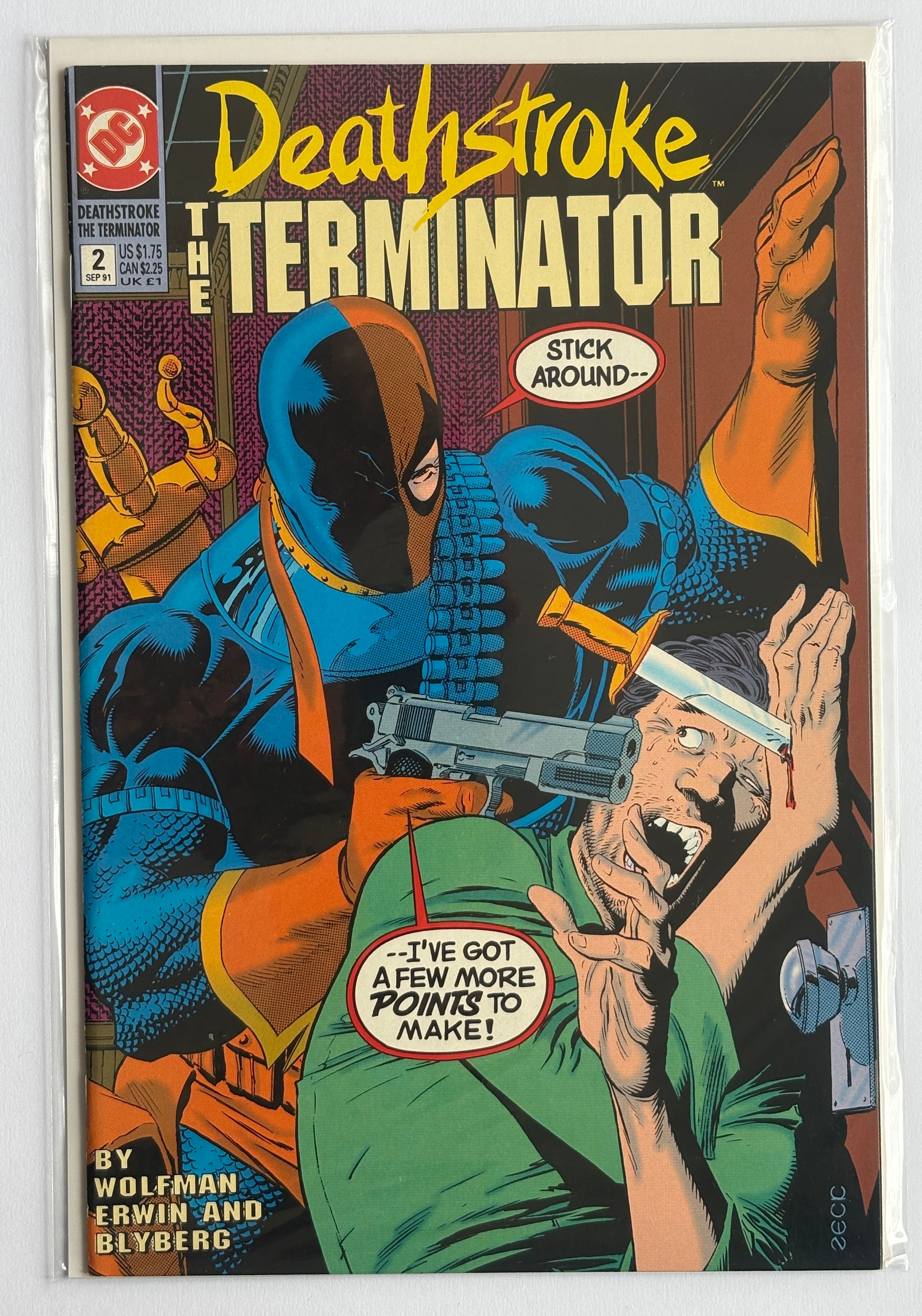Deathstroke The Terminator #2 - DC Comics September 1991 VF+ 8.5