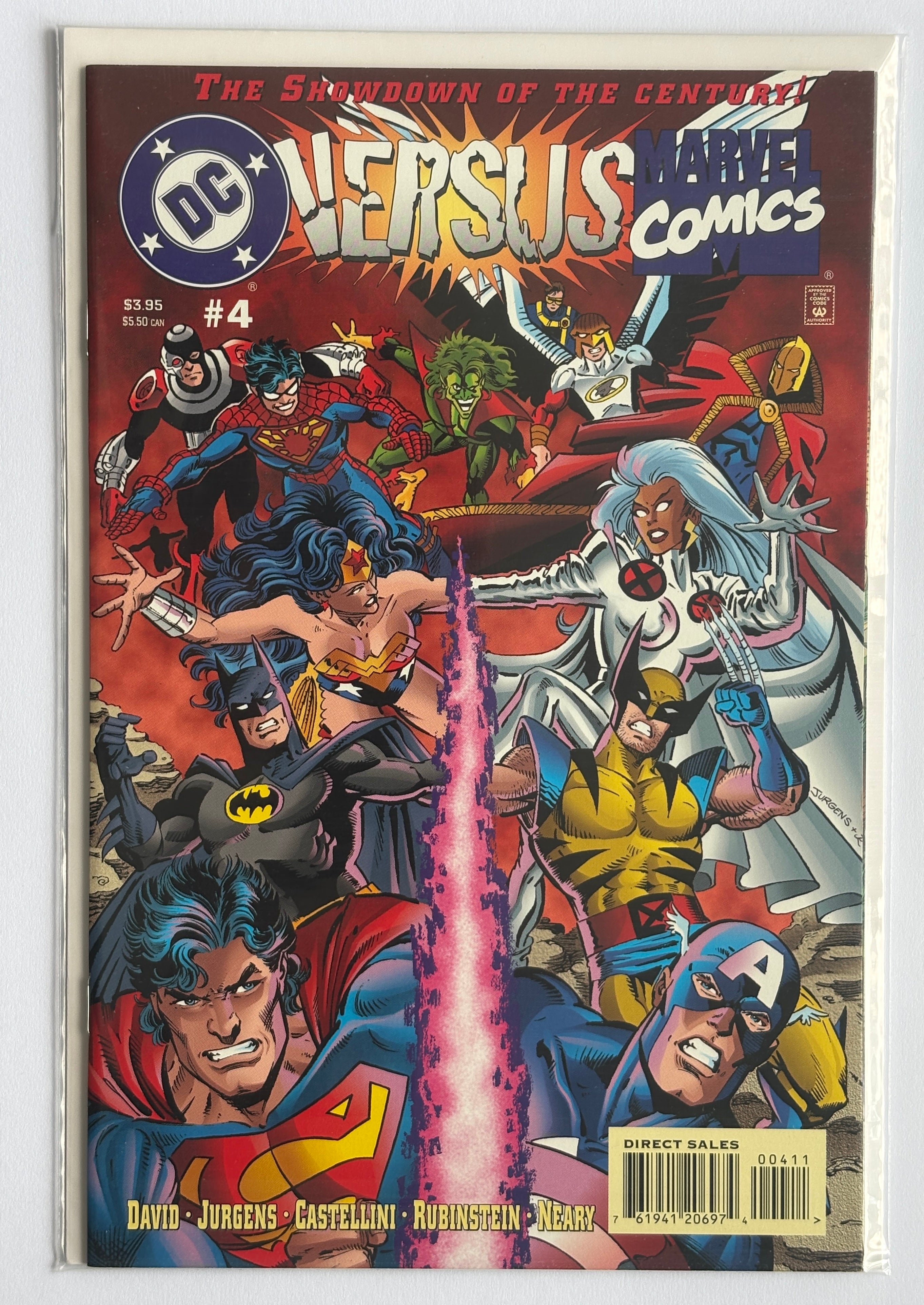 DC Versus Marvel Comics #4 - 1st Printing - DC Comics 1996 VF+ 8.5