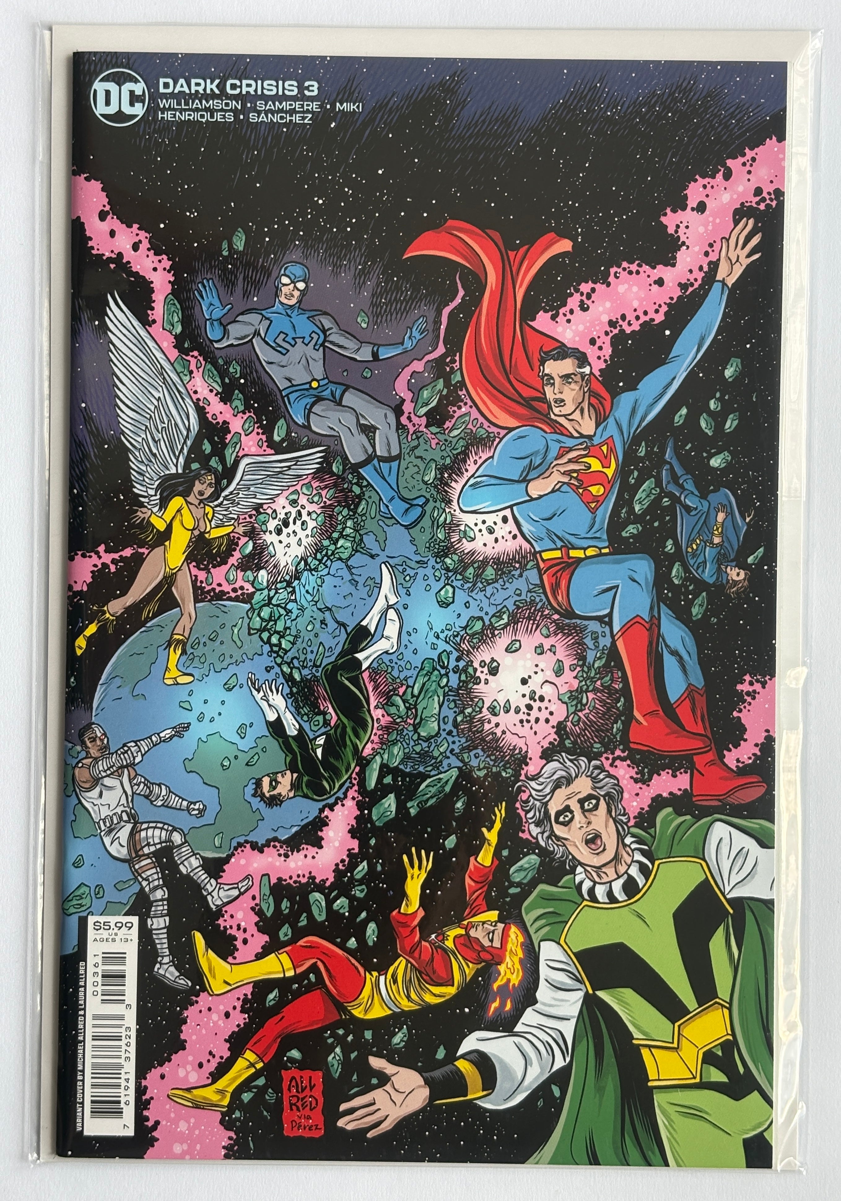 Dark Crisis #3 - 1st Printing Michael & Laura Allred Variant DC 2022 NM- 9.2