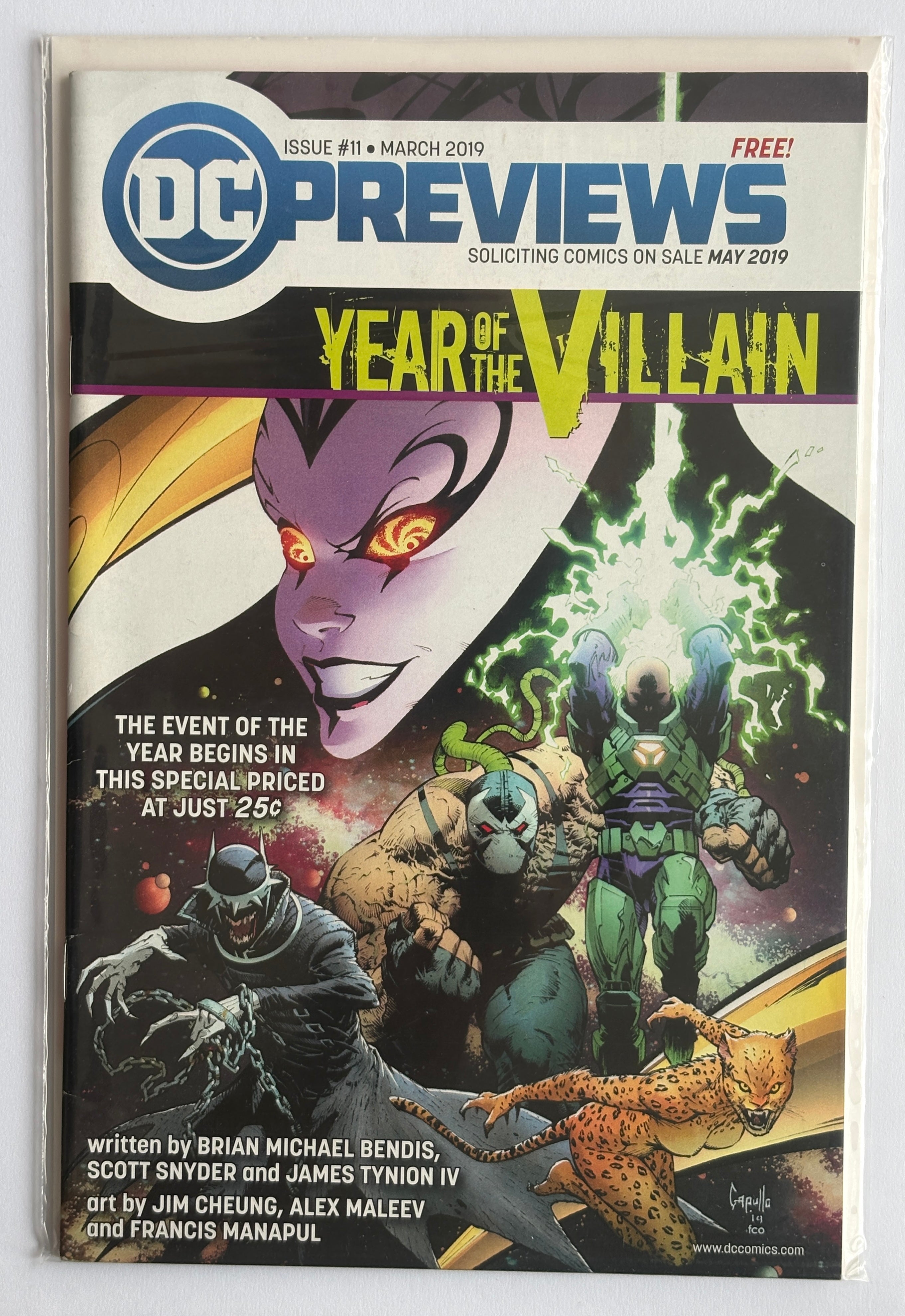 DC Previews #11 - Batman Year of the Villain - March 2019 VF 8.0