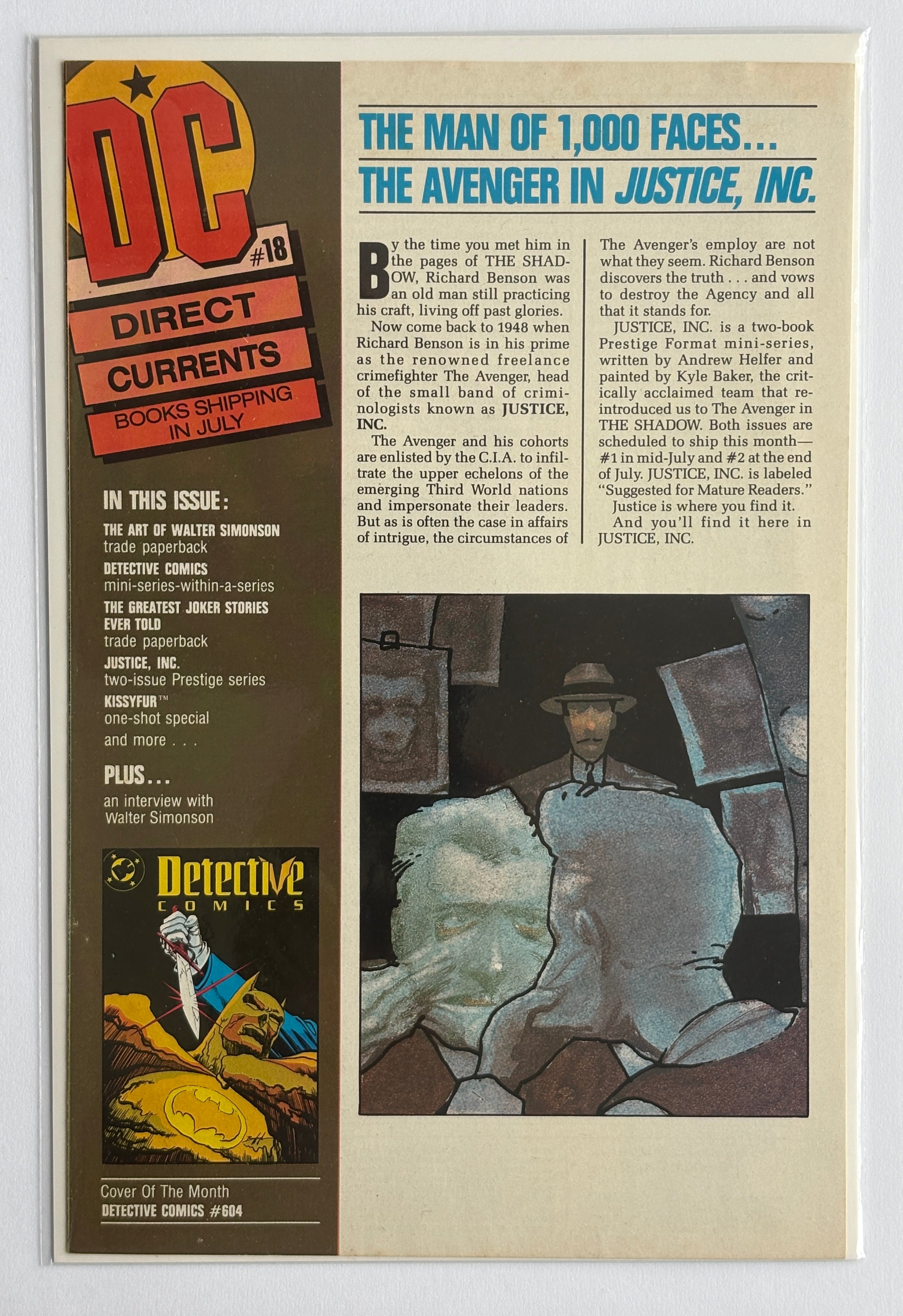 DC Direct Currents #18 - DC Comics June 1989 VF+ 8.5