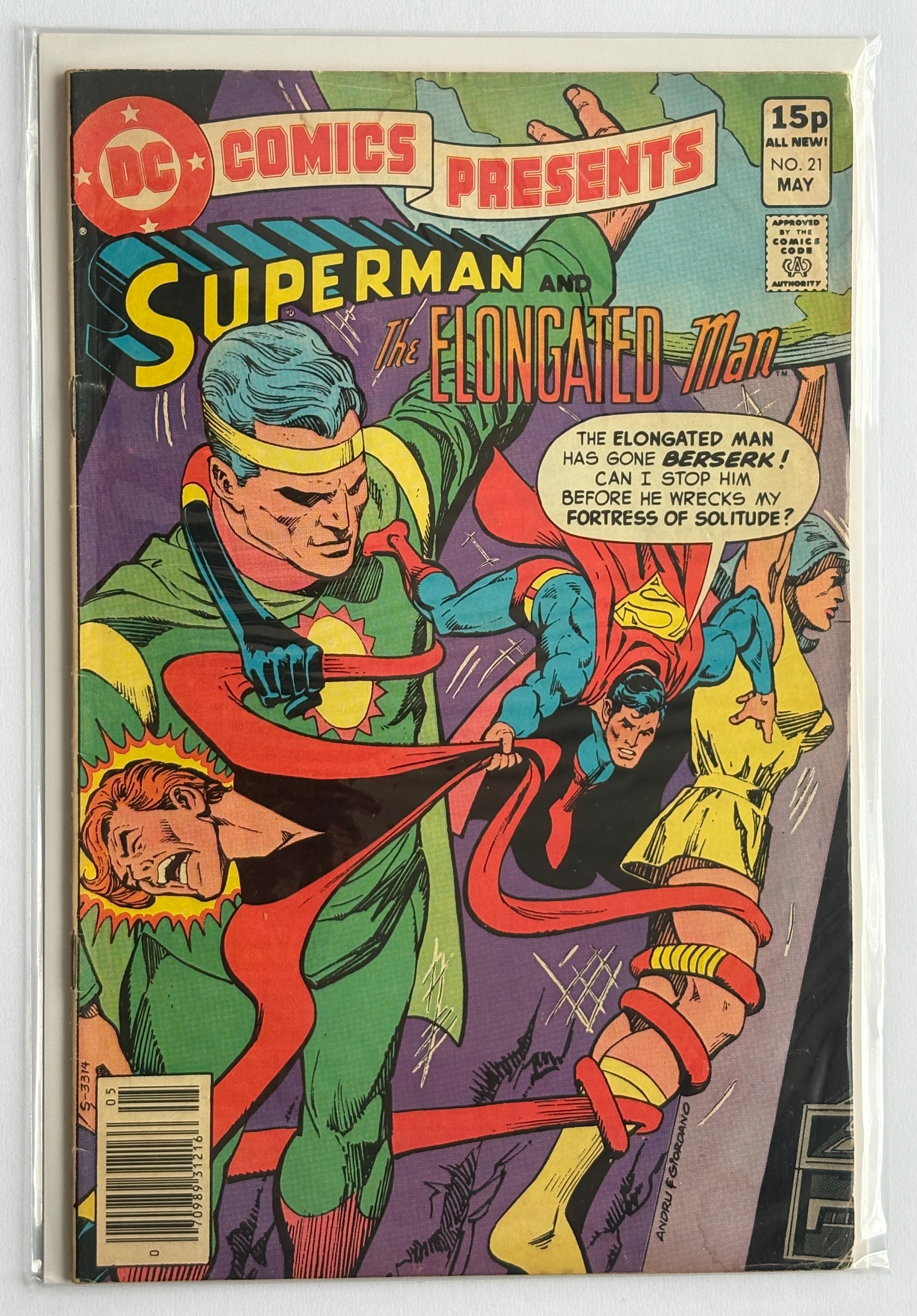 DC Comics Presents #21 Superman & Elongated Man UK Variant May 1980 VG/FN 5.0