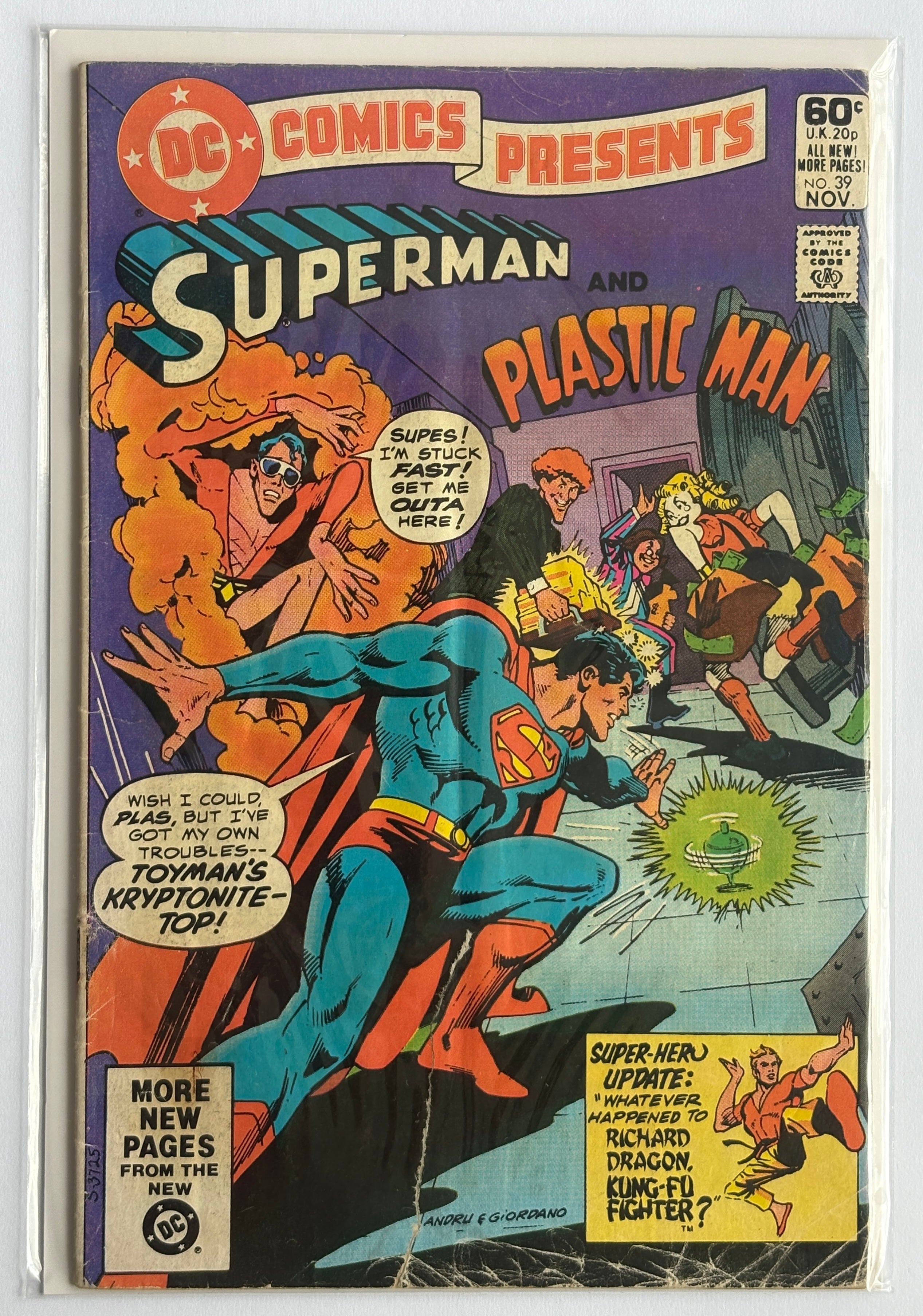 DC Comics Presents #39 Superman & Plastic Man November 1981 GD+ 2.5