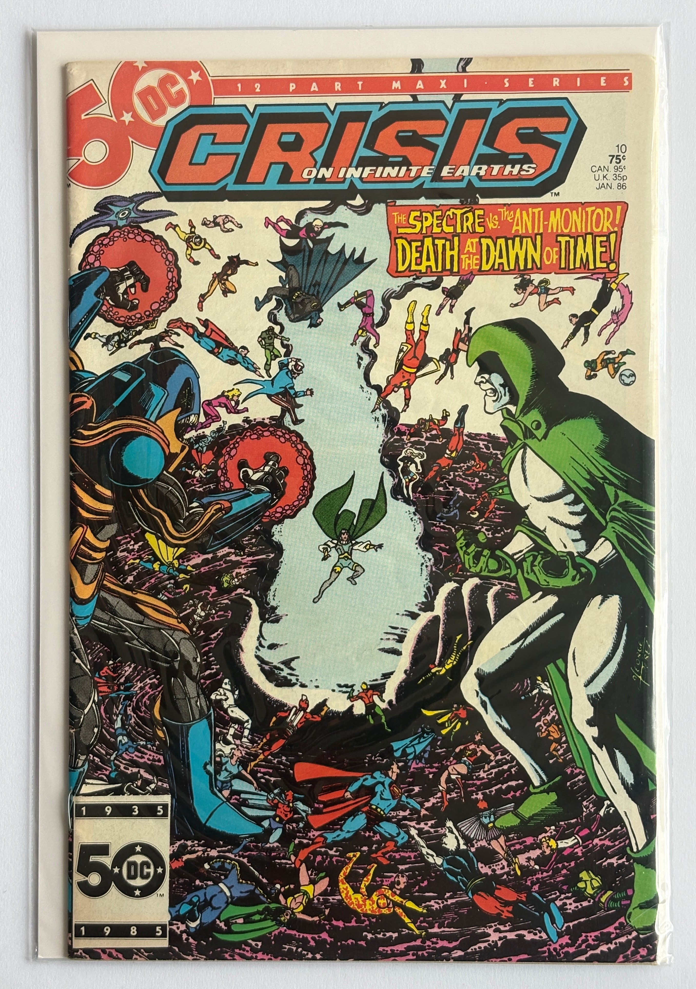 Crisis on Infinite Earths #10 - DC Comics January 1986 F/VF 7.0