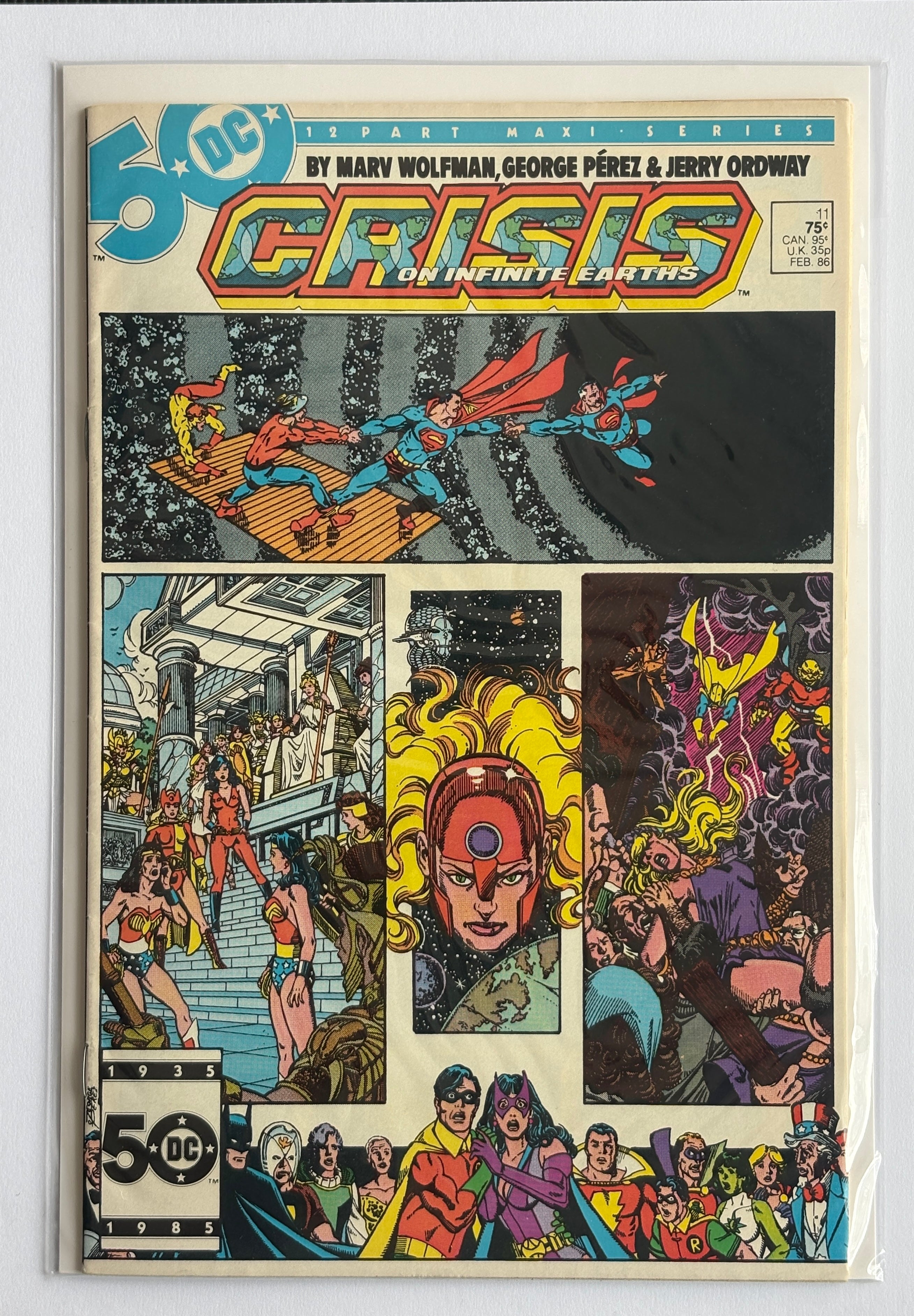 Crisis on Infinite Earths #11 - DC Comics February 1986 F/VF 7.0