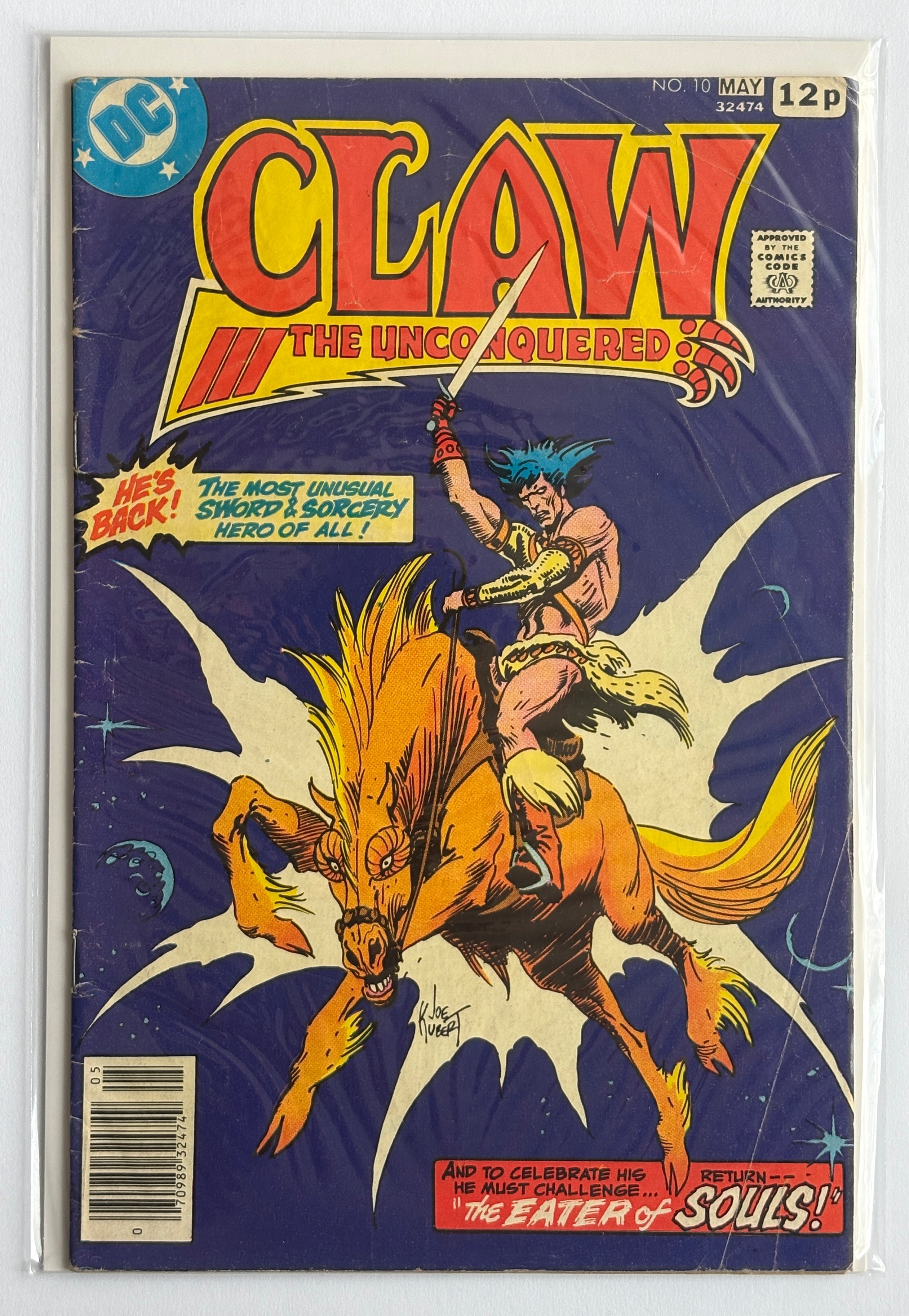 Claw the Unconquered #10 - DC Comics May 1978 VG/FN 5.0