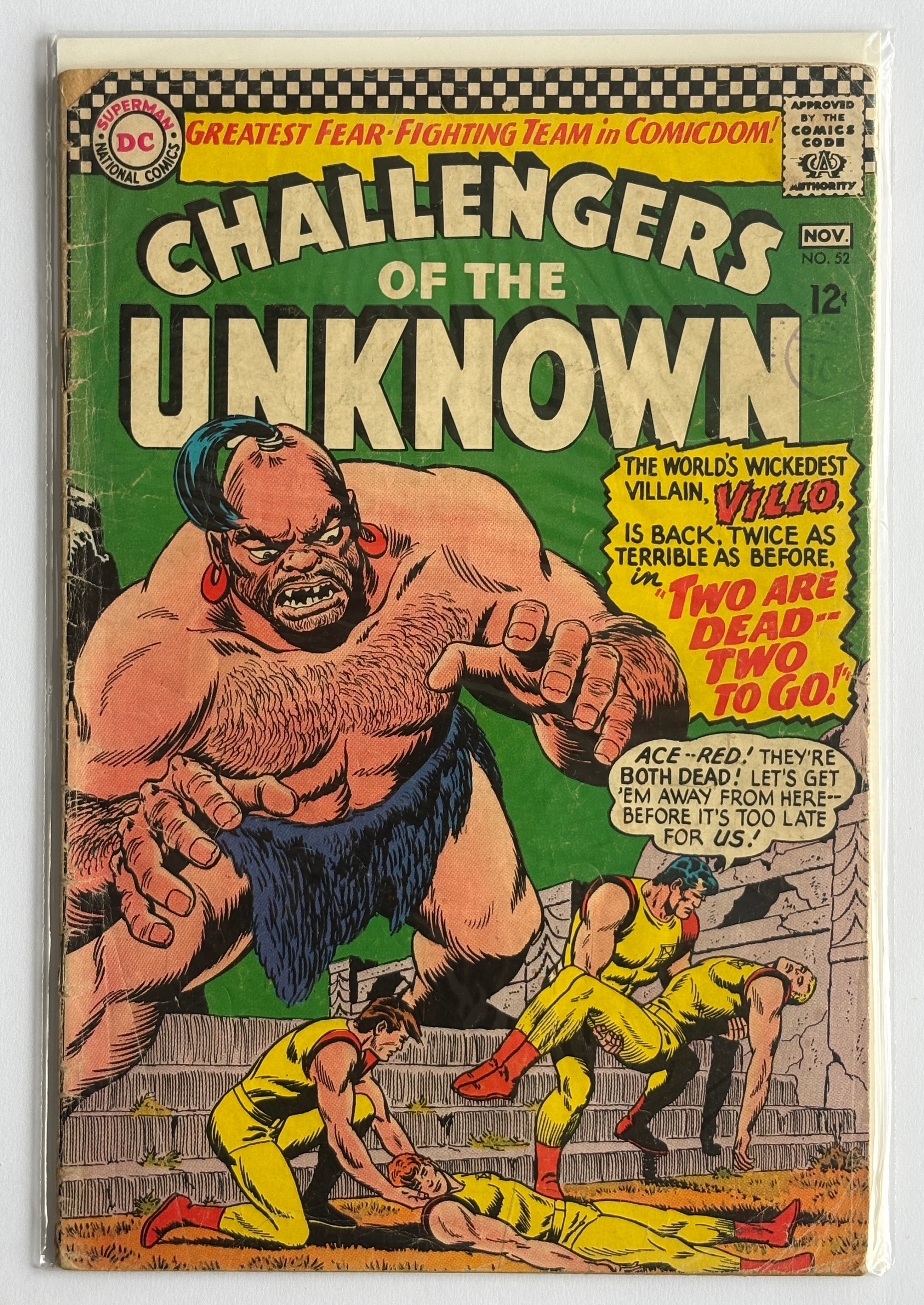 Challengers of the Unknown #52 - DC Comics - November 1966 VG 4.0