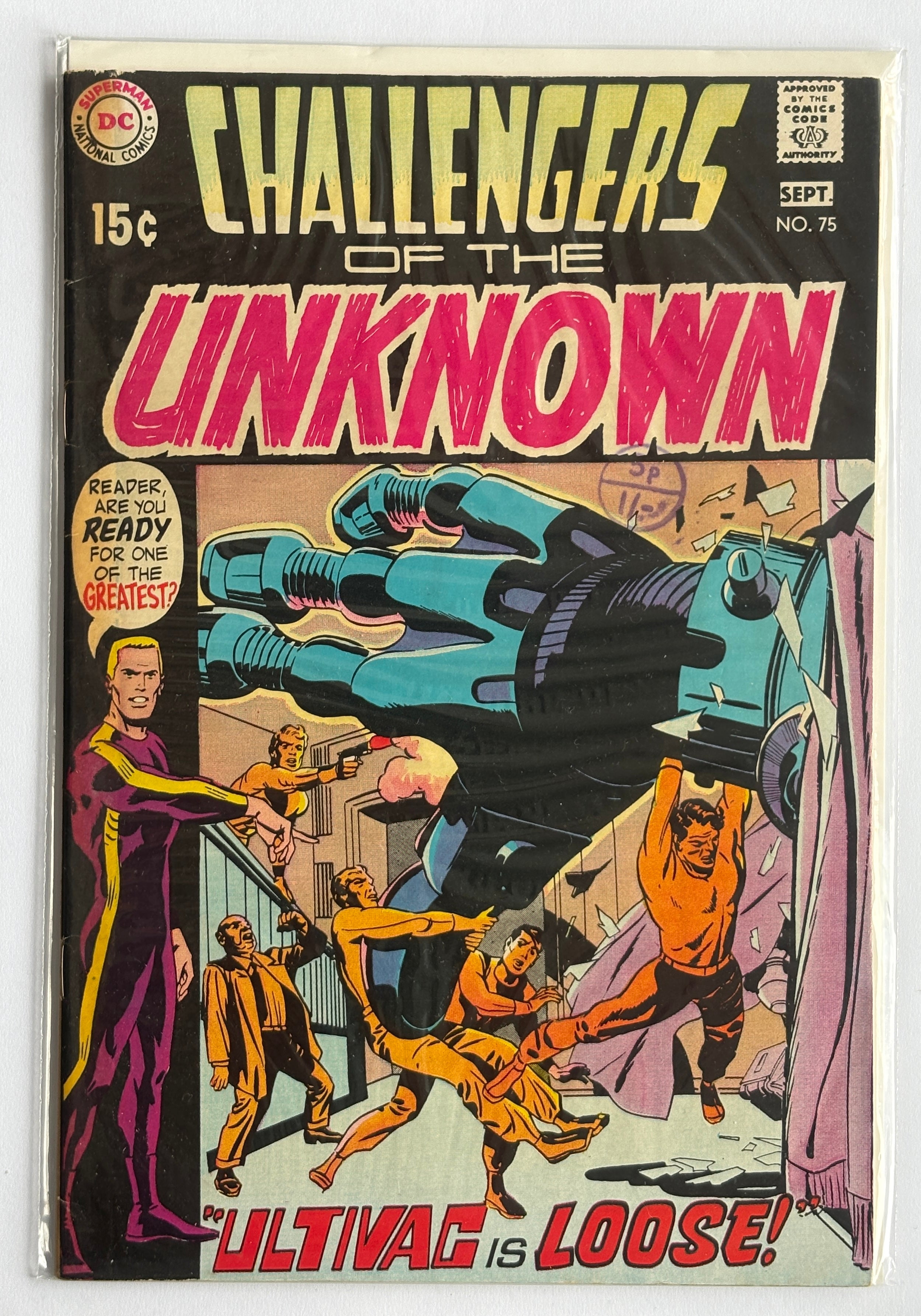Challengers of the Unknown #75 - DC Comics - September 1970 VG 4.0