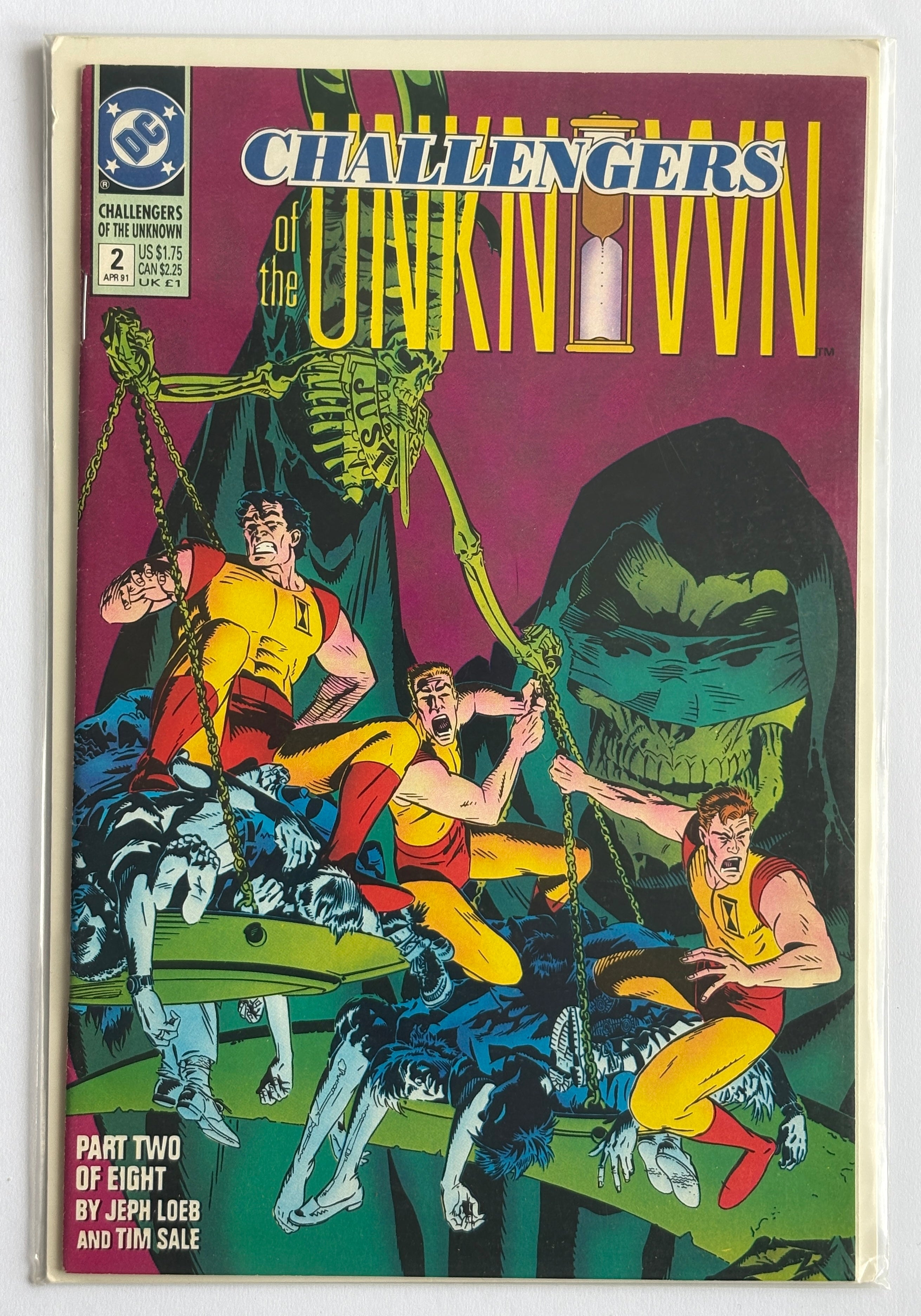 Challengers of the Unknown #2 (2 of 8) DC Comics April 1991 F/VF 7.0