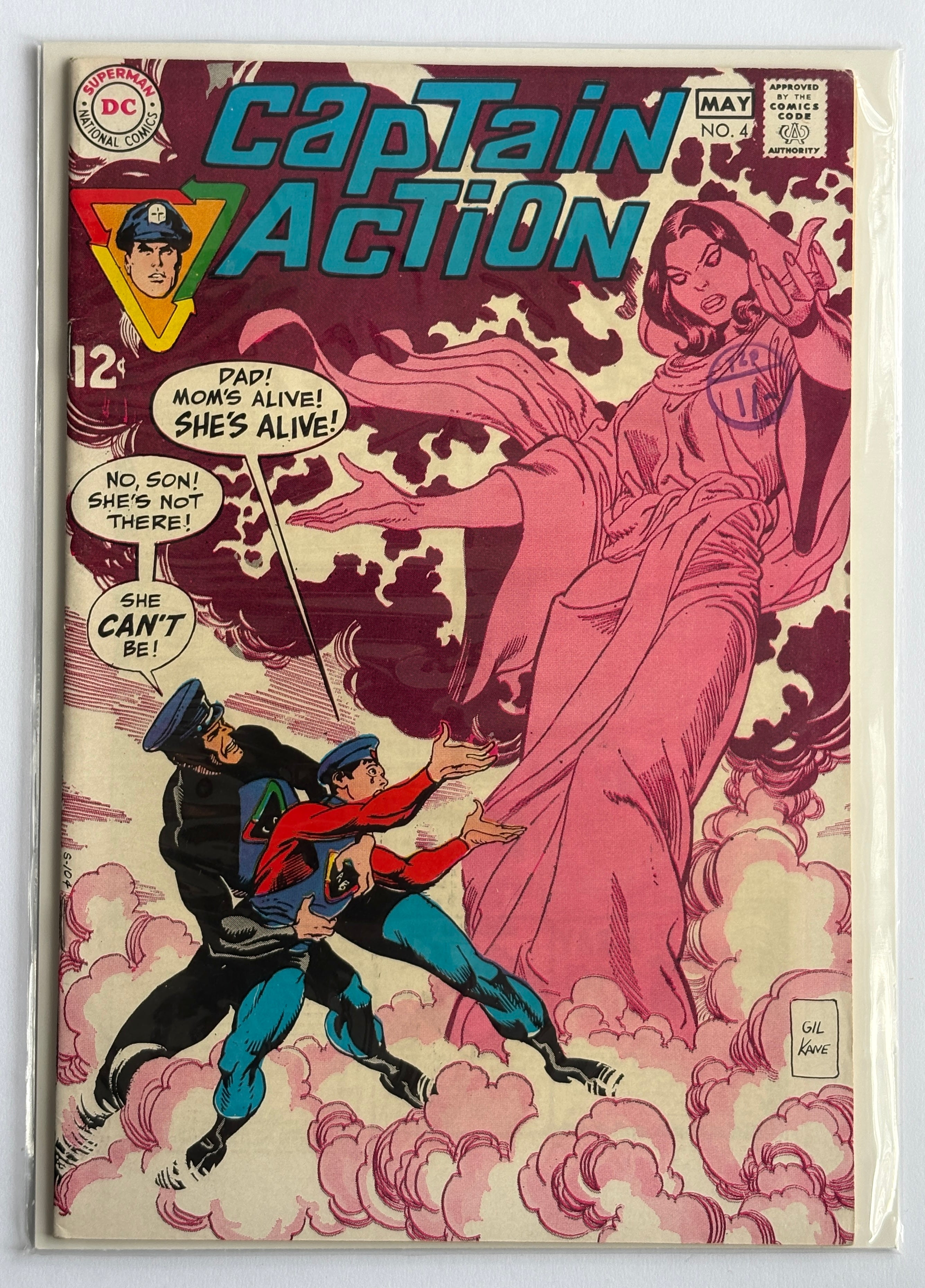 CAPTAIN ACTION #4 - Evil at Dead World's End - DC Comics - May 1969 VF 8.0