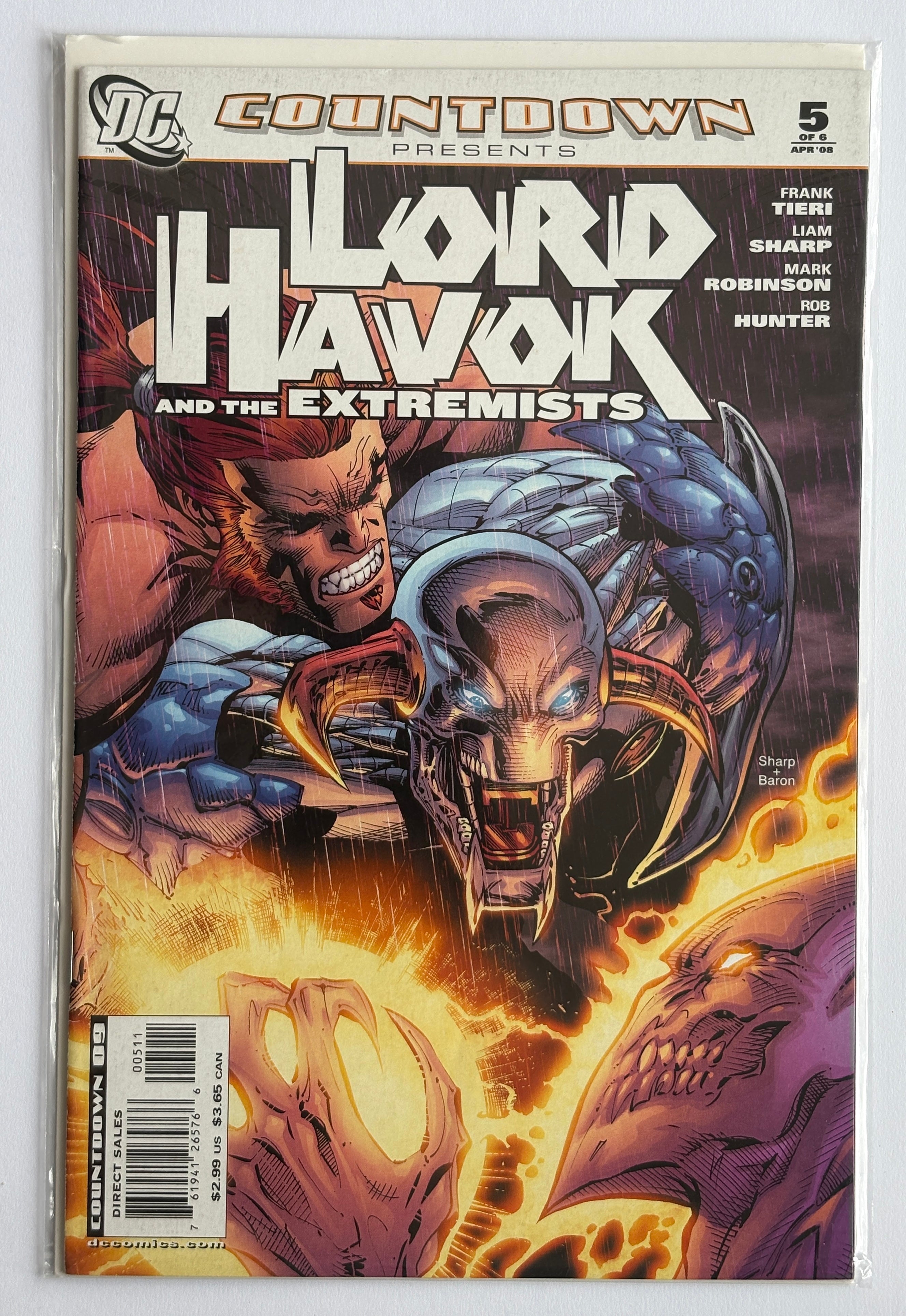 Countdown presents Lord Havok and the Extremists #5 - DC April 2008 F/VF 7.0