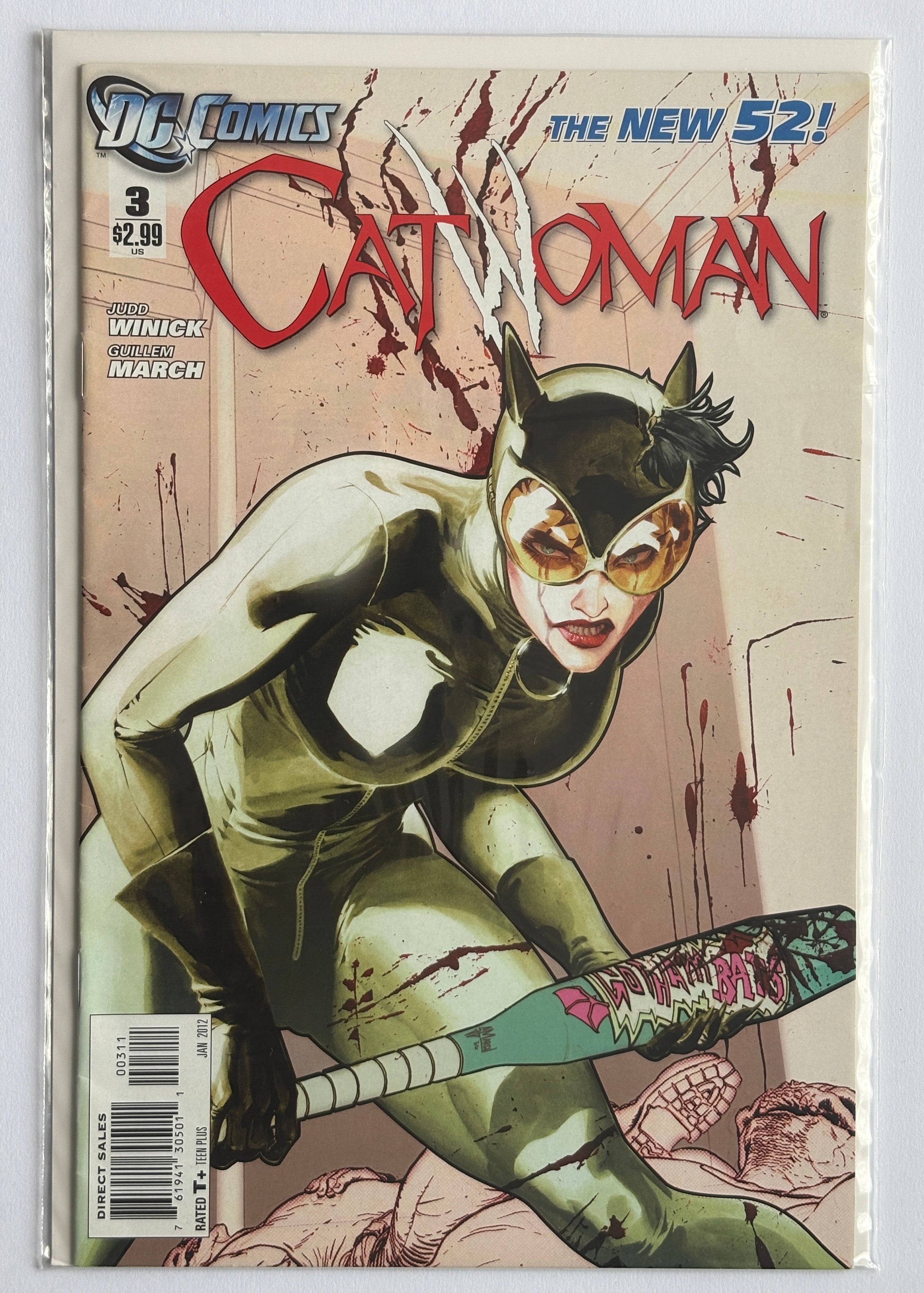 Catwoman #3 - 1st Printing - New 52 DC Comics January 2012 F/VF 7.0
