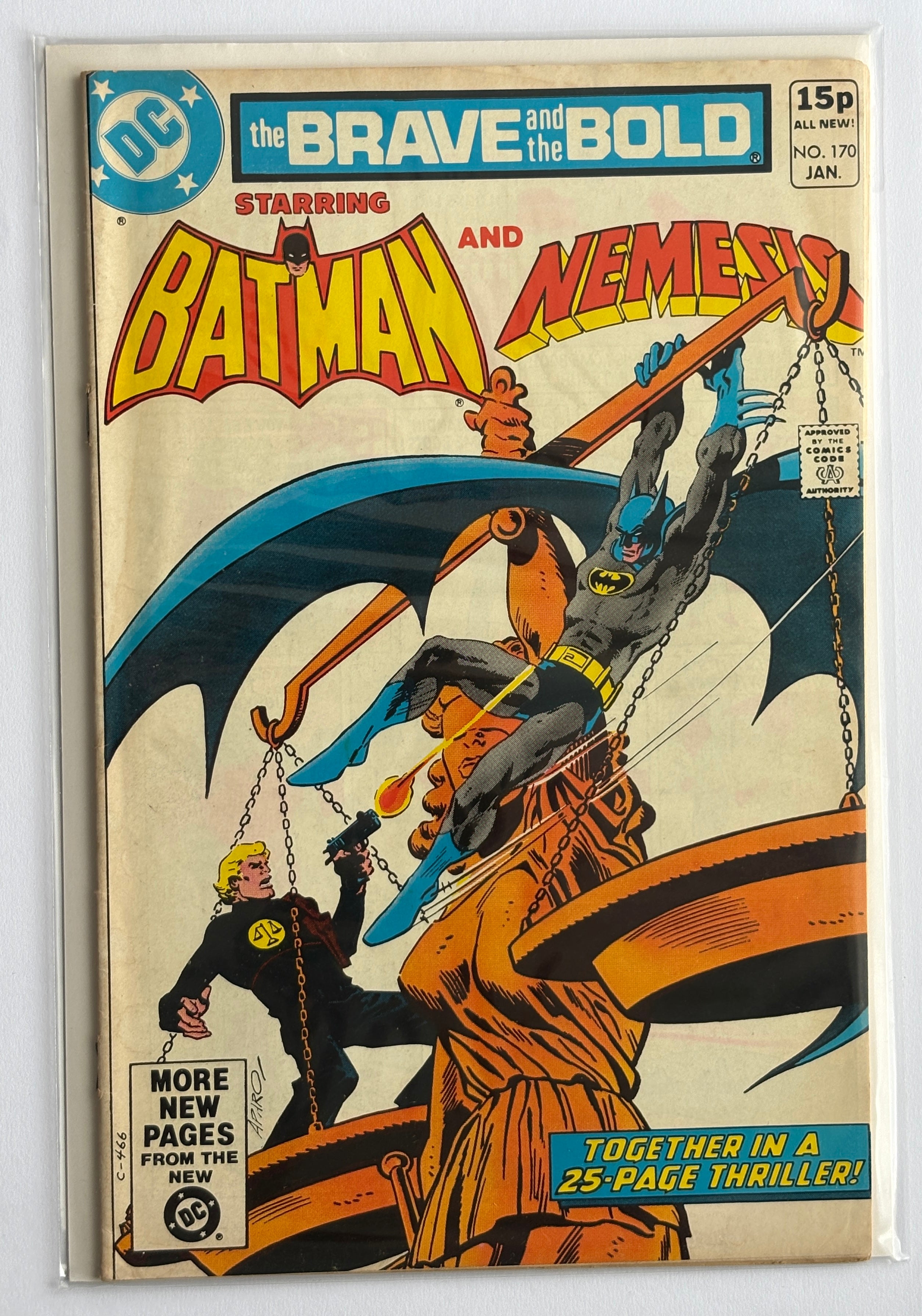 The Brave and the Bold #170 - Batman & Nemesis UK Variant January 1981 FN 6.0