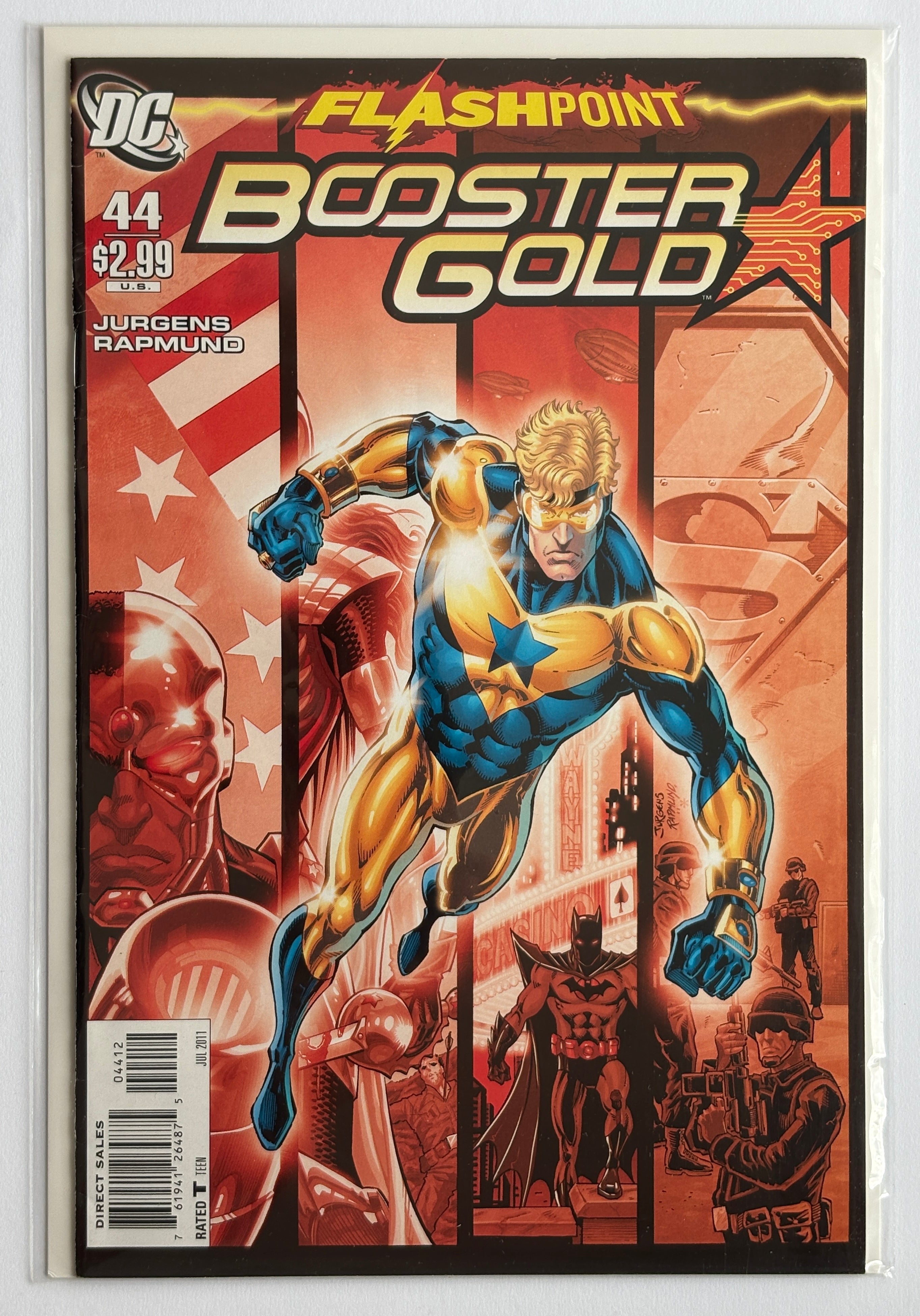 Booster Gold #44 - Flashpoint - 2nd Printing DC Comics - July 2011 F/VF 7.0